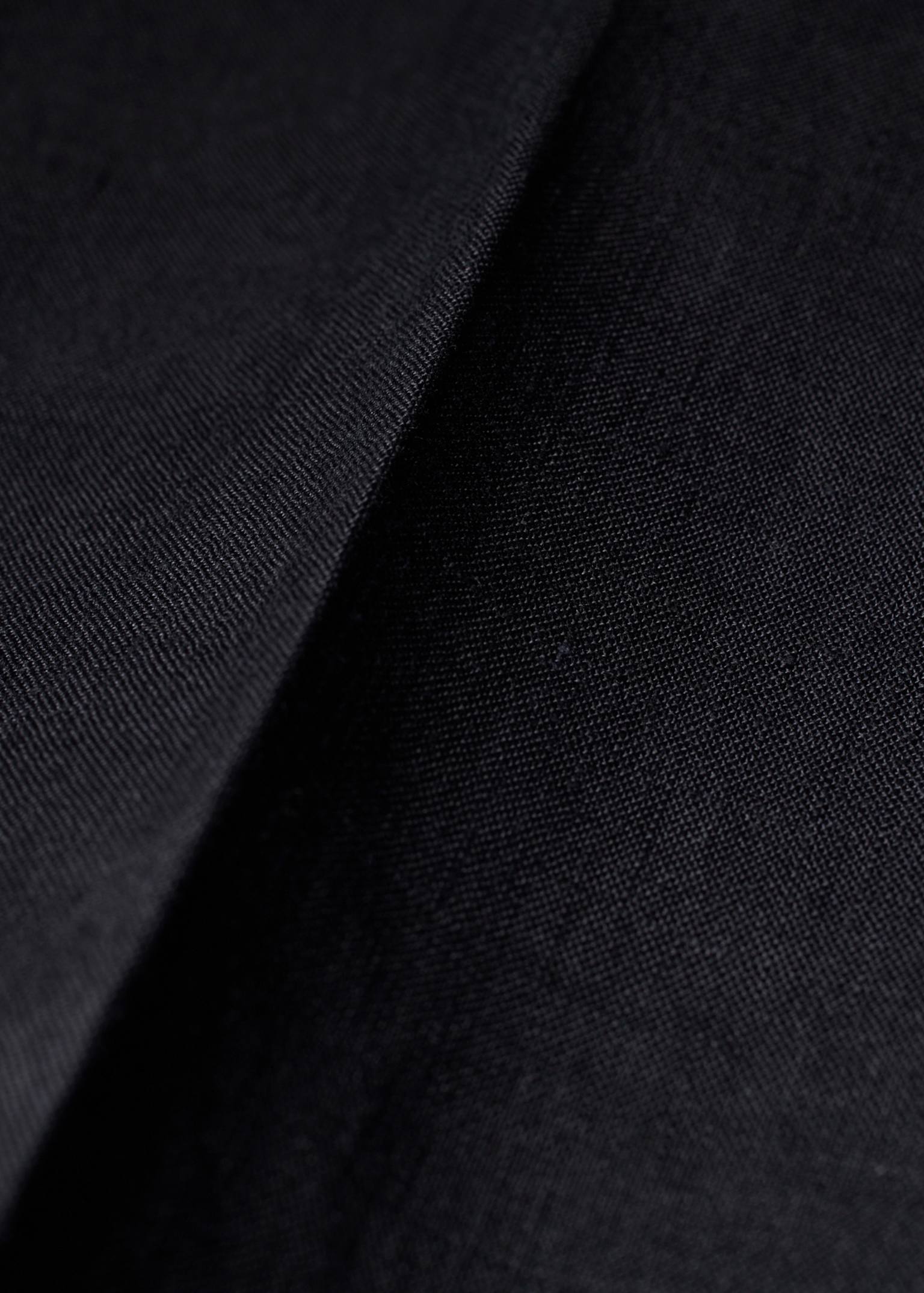 Linen Shirred Waist Pant Navy