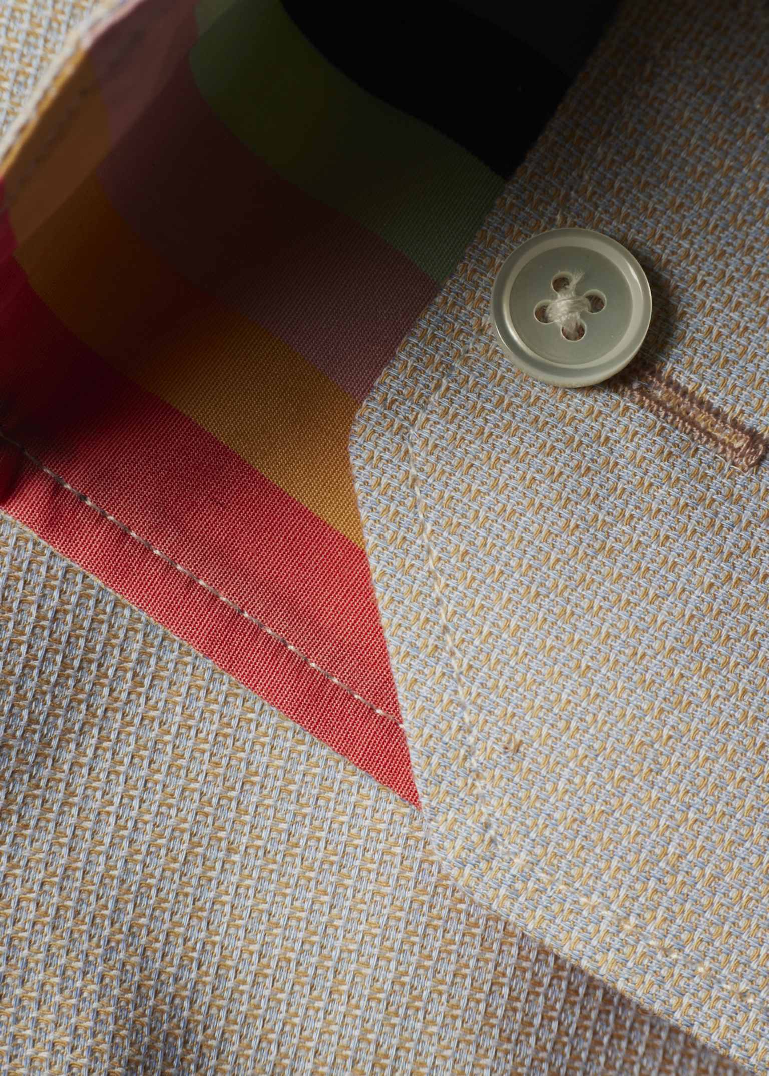 Slim Geo Motif Reworked Dress Shirt