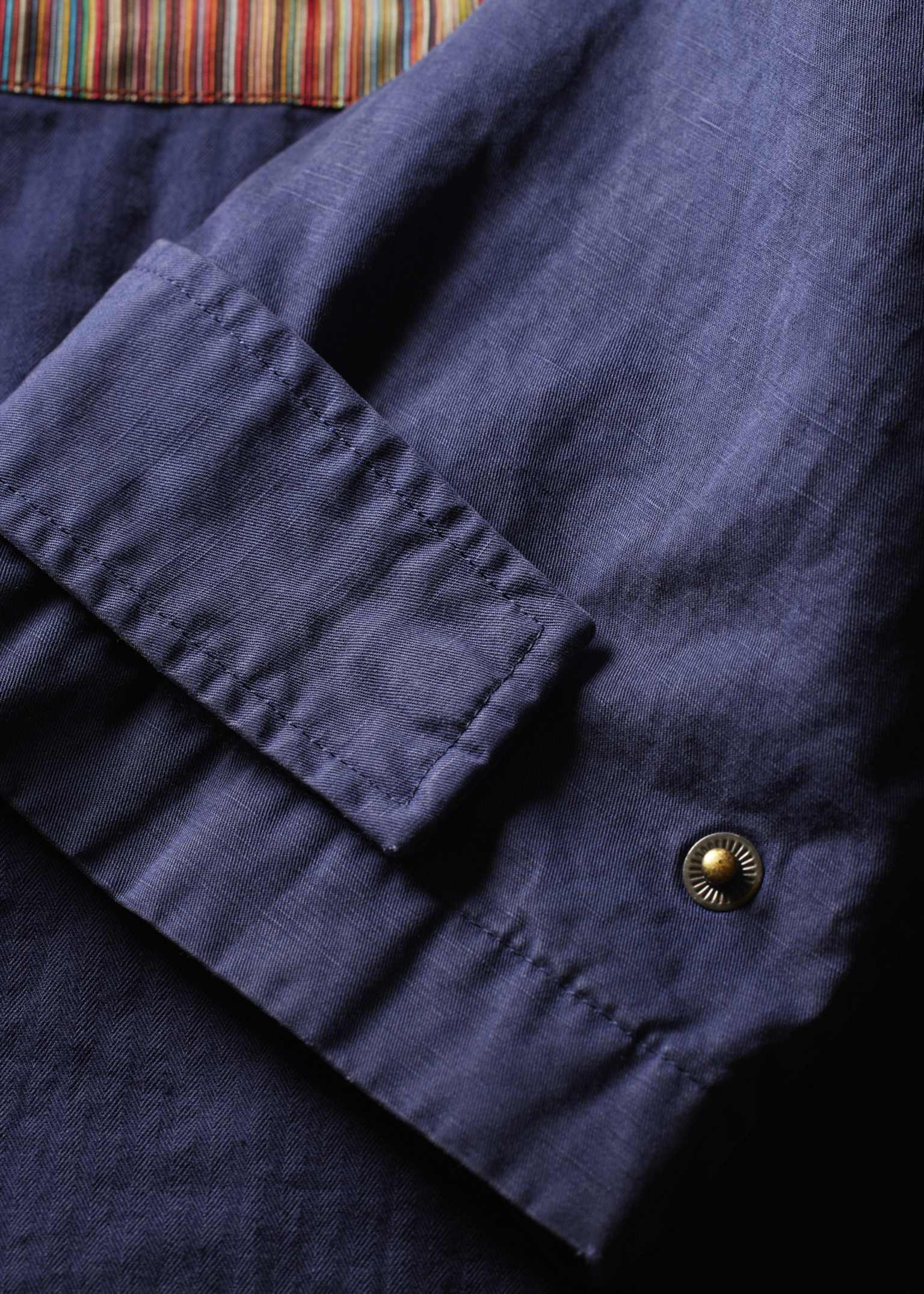 ジャケット・アウター Garment Dyed Poplin Field Coat Men's Navy Garment-Dye Cotton-Linen Field Jacket