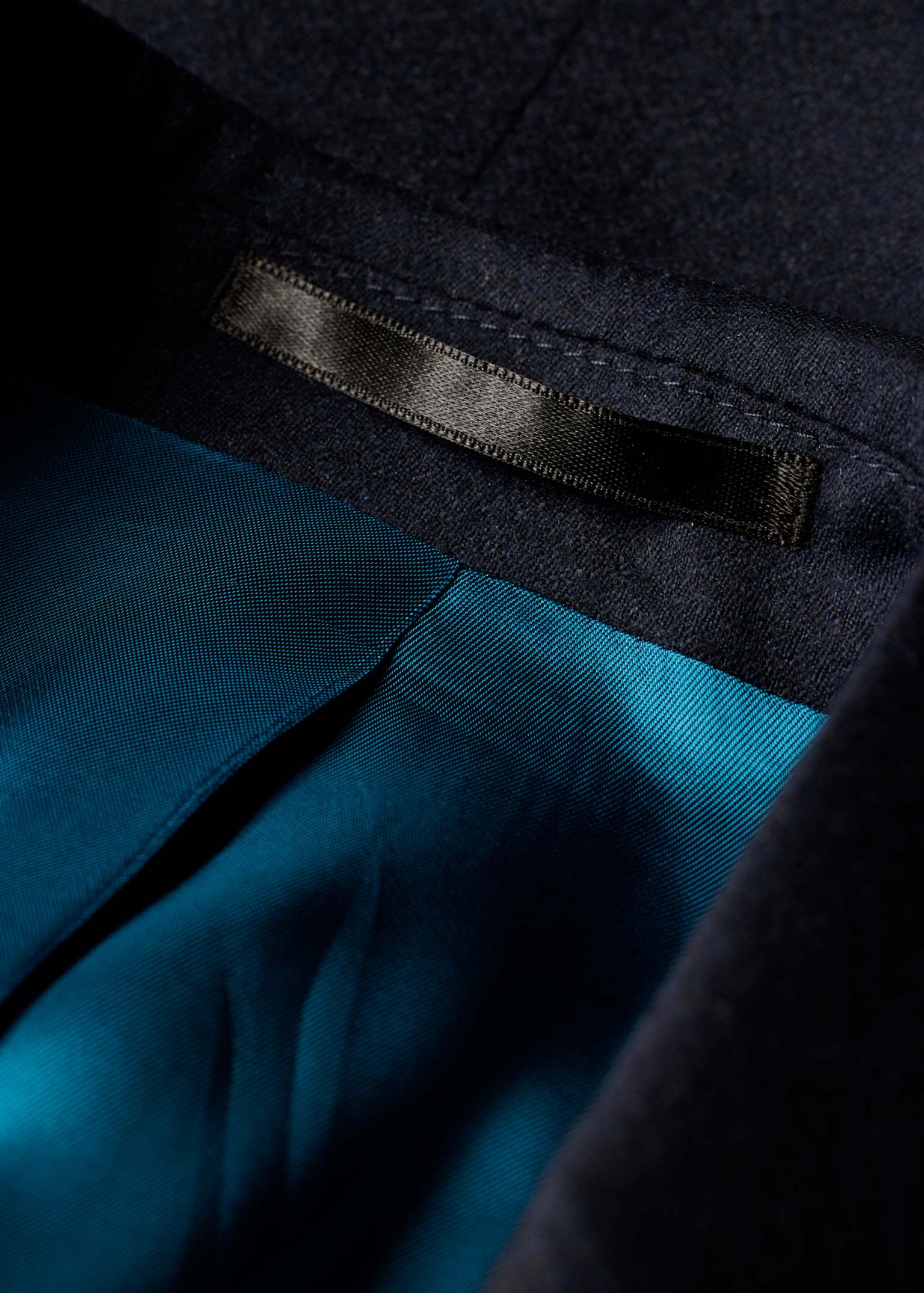 Men's Tailored-Fit Navy Overdyed Wool-Cashmere Flannel Blazer