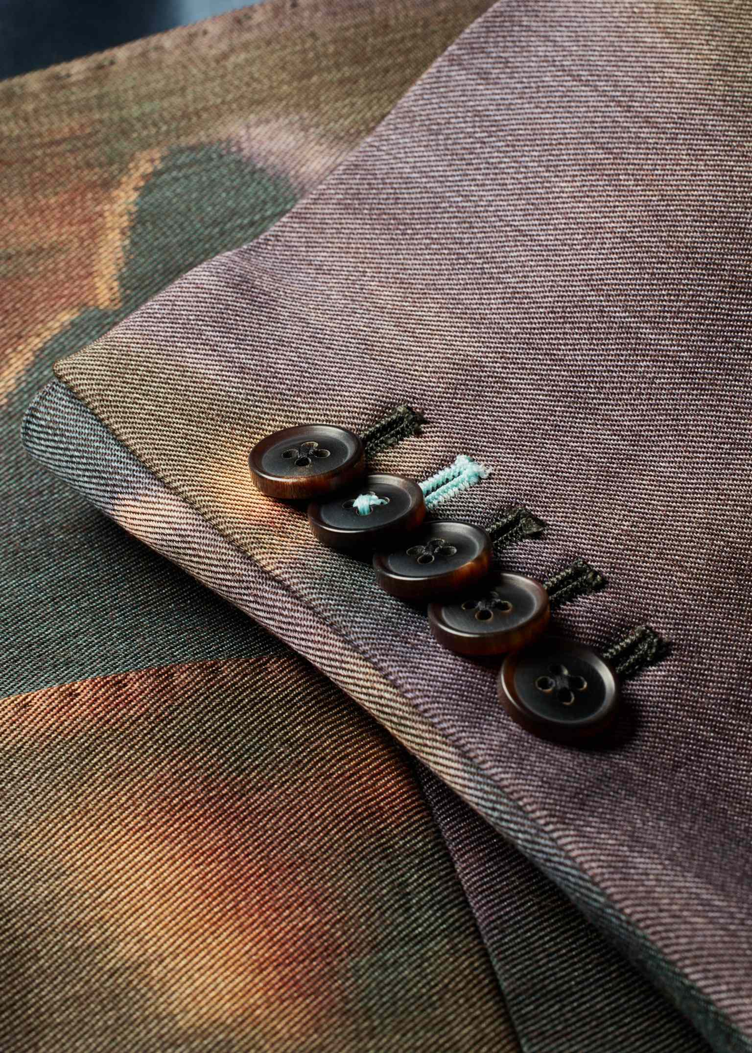 Men's 'Field Flowers' Print Wool-Blend Blazer