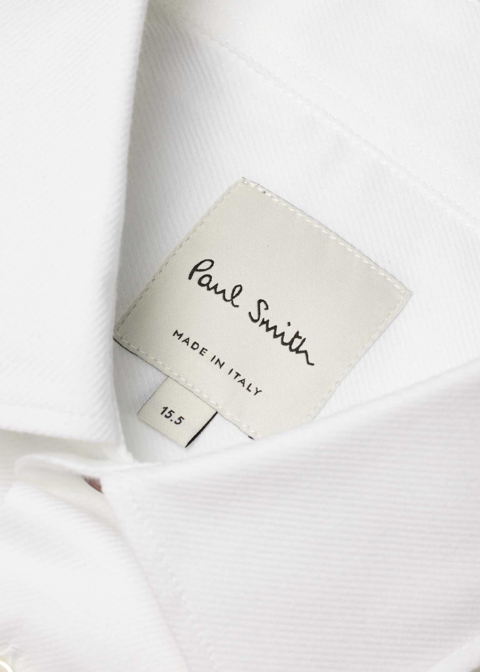 Men's Modern-Fit White Cotton Shirt