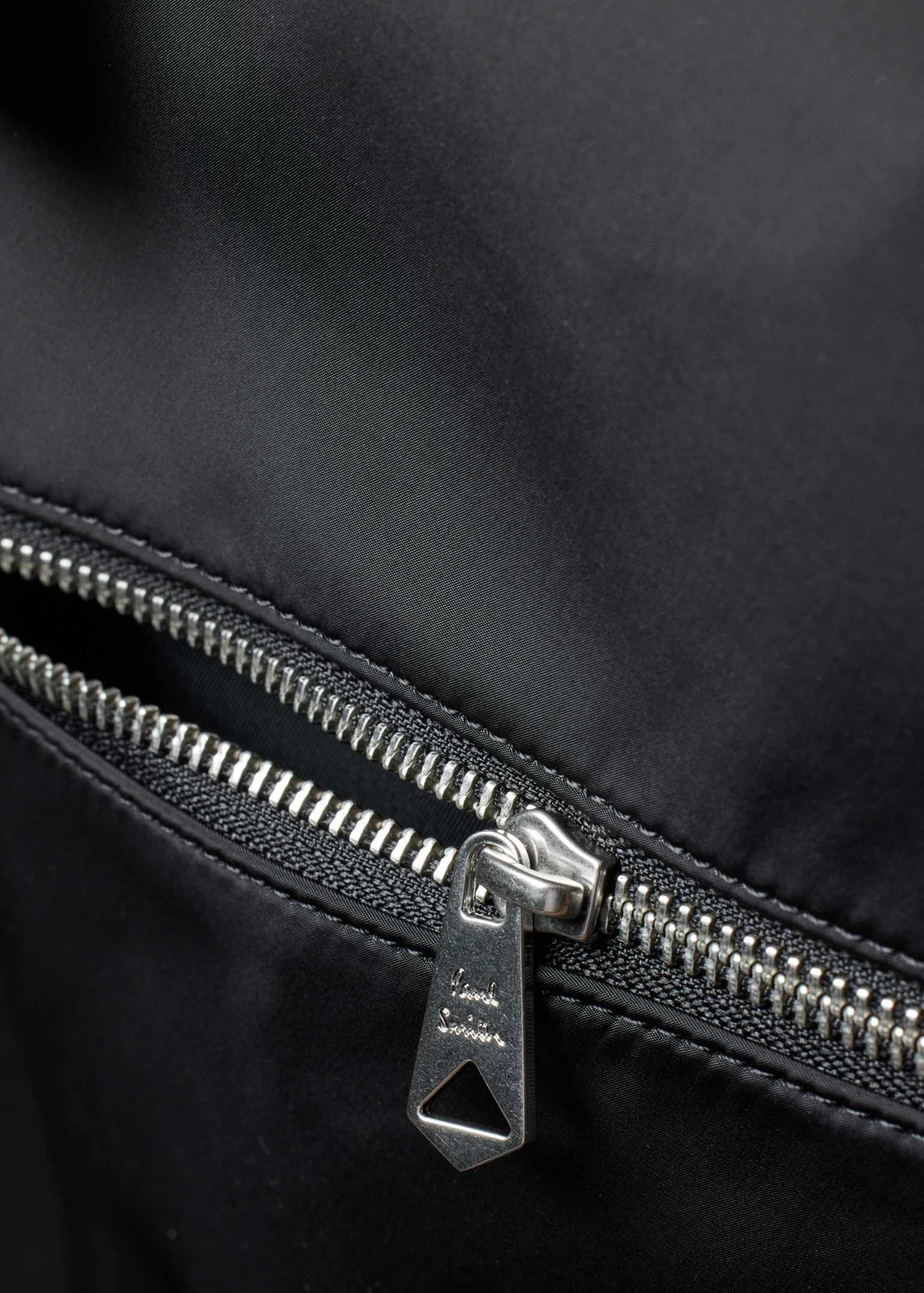 Men's Black Recycled Polyester 'Zebra' Backpack