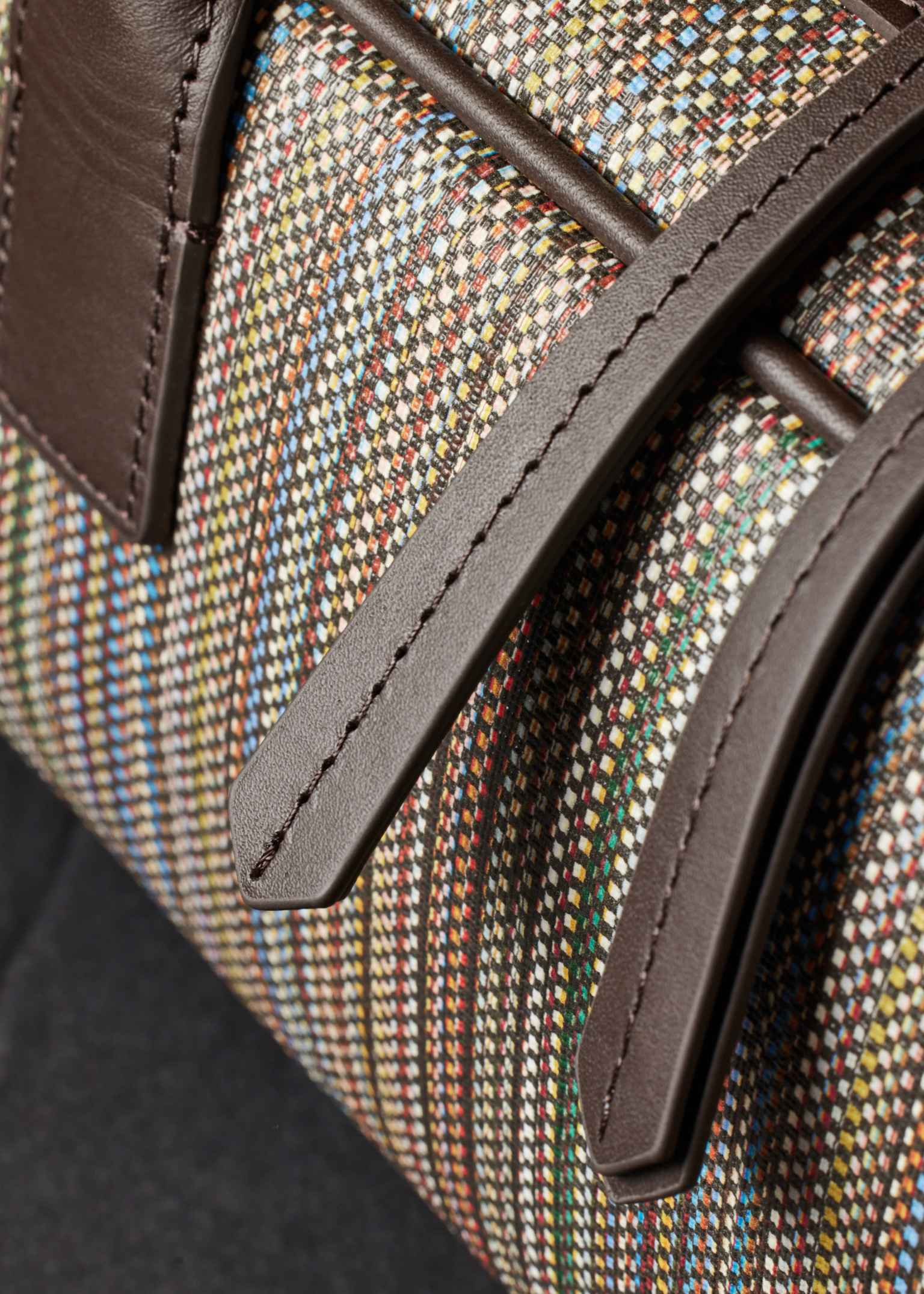 Women's 'Signature Stripe' Coated Canvas Top Handle Shoulder Bag