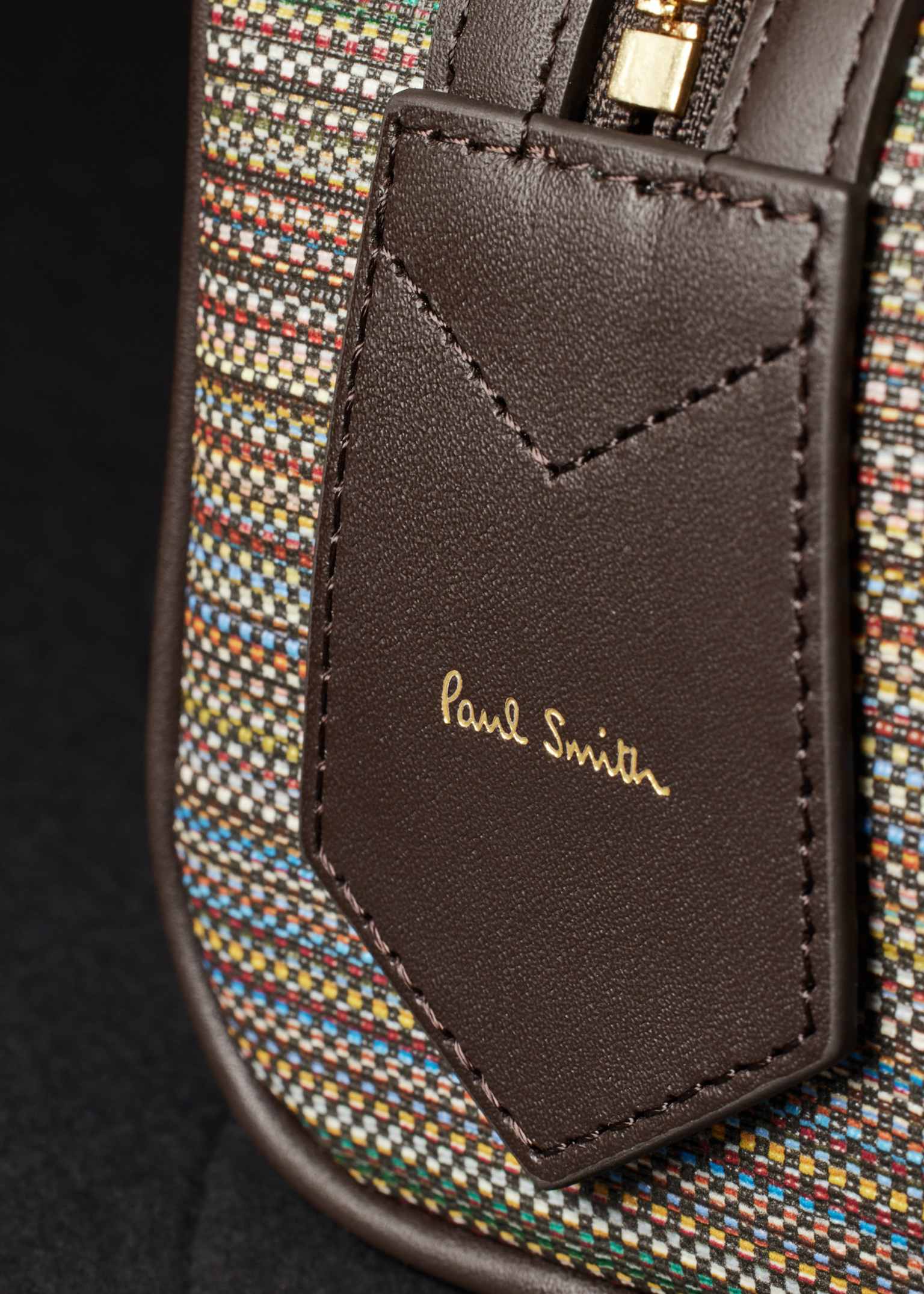 Women's 'Signature Stripe' Coated Canvas Top Handle Shoulder Bag