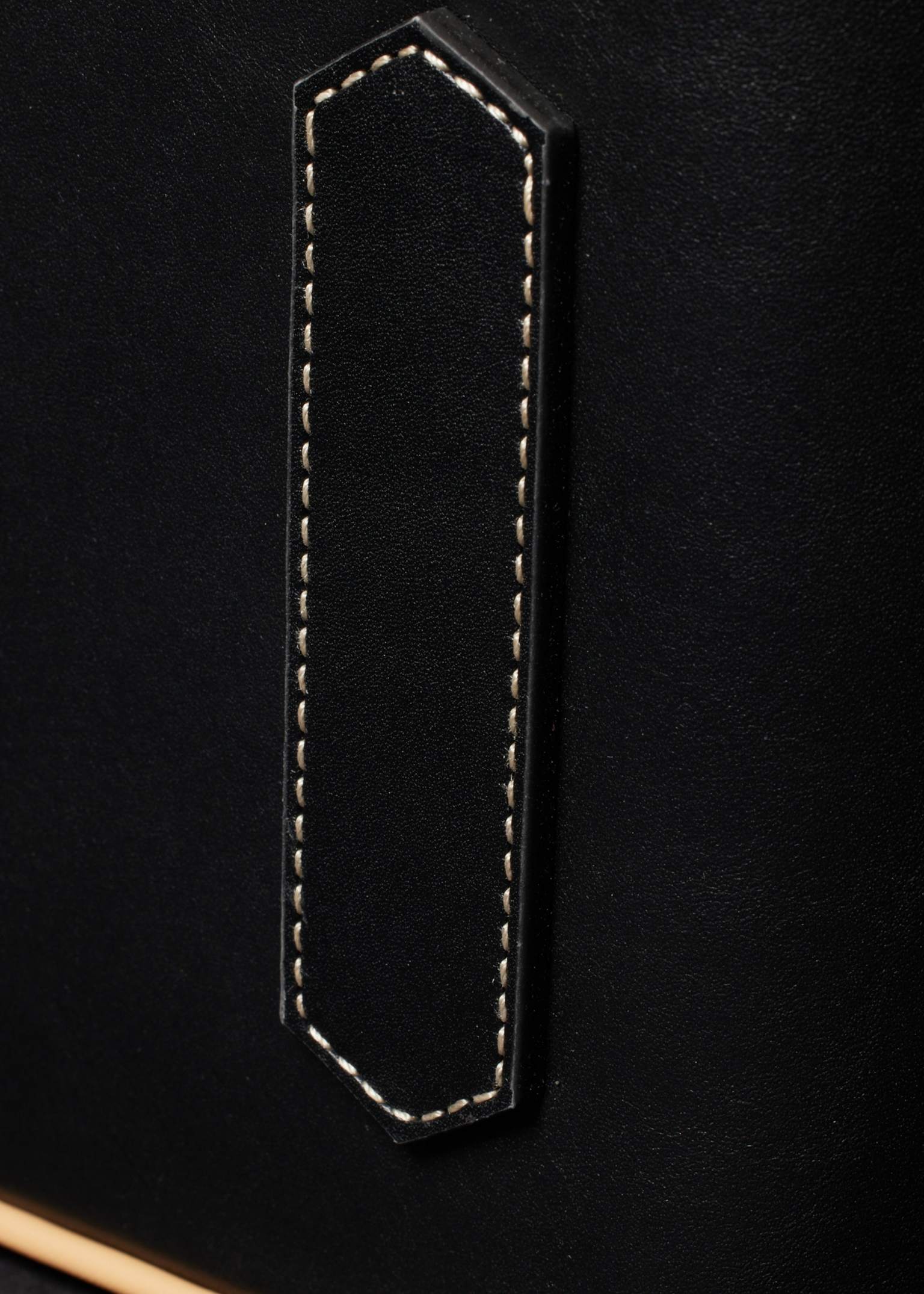 Women's Black Leather Top Handle Bag