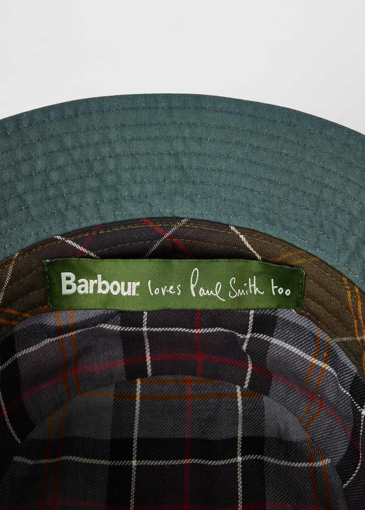 Paul Smith Loves Barbour Waxed Cotton Bucket Hat