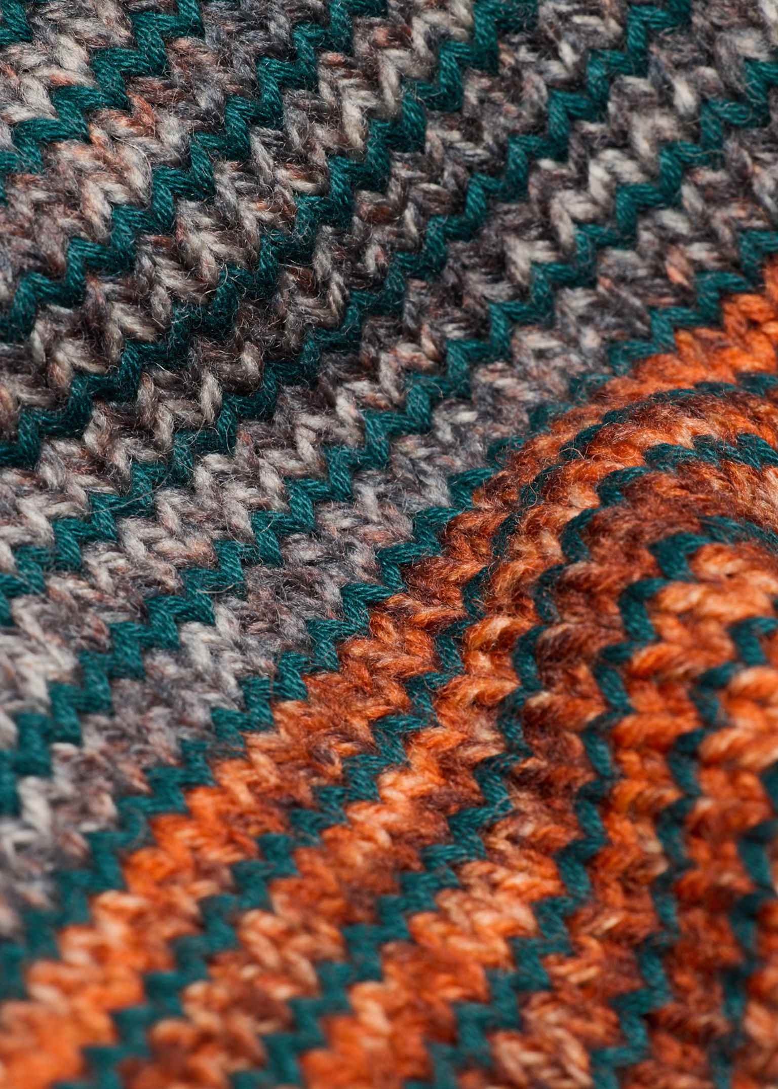 Men's Navy Colour-Block Zip-Through Cotton-Wool Cardigan