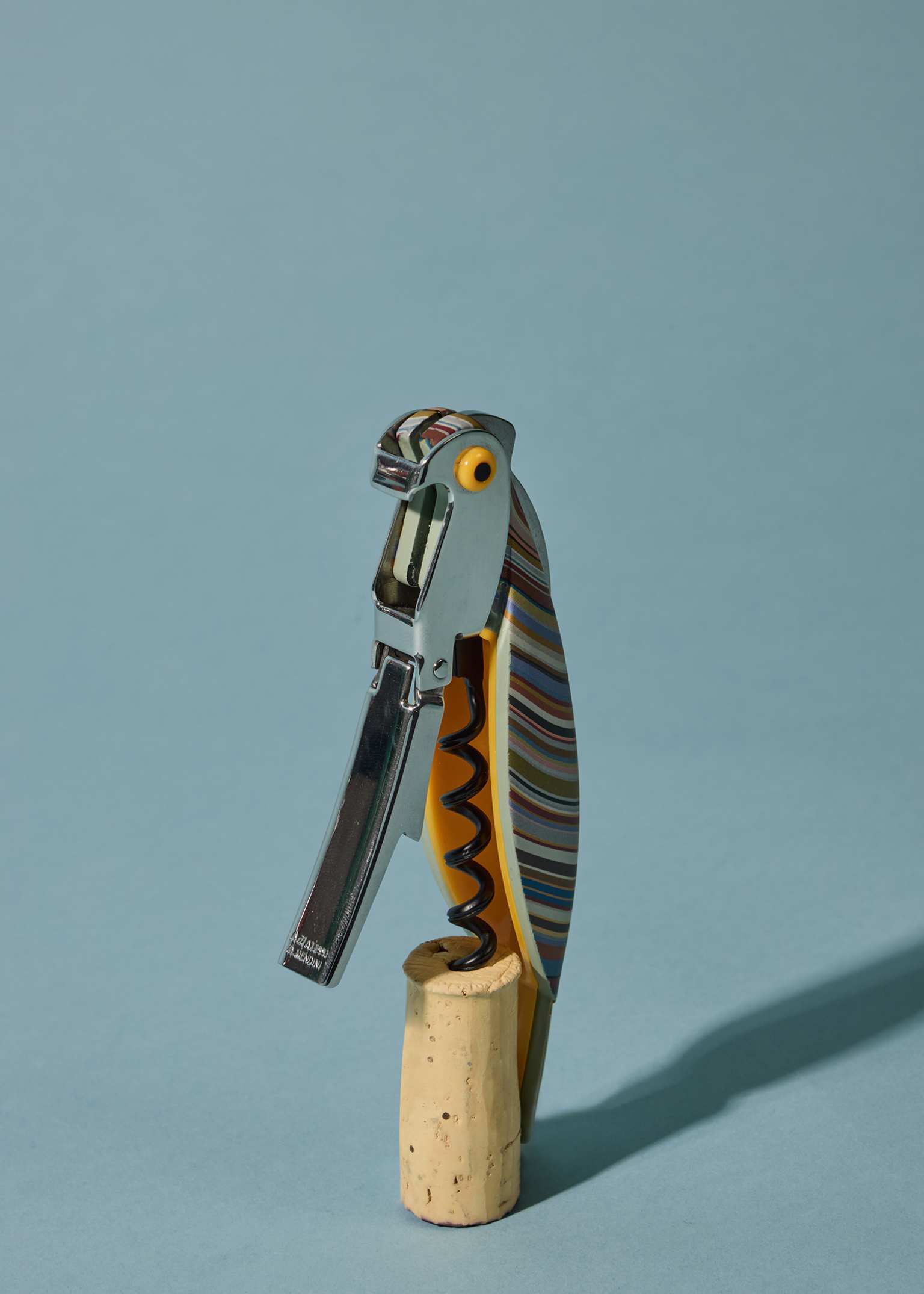 Alessi x Paul Smith - 'Signature Stripe' Parrot Sommelier Corkscrew