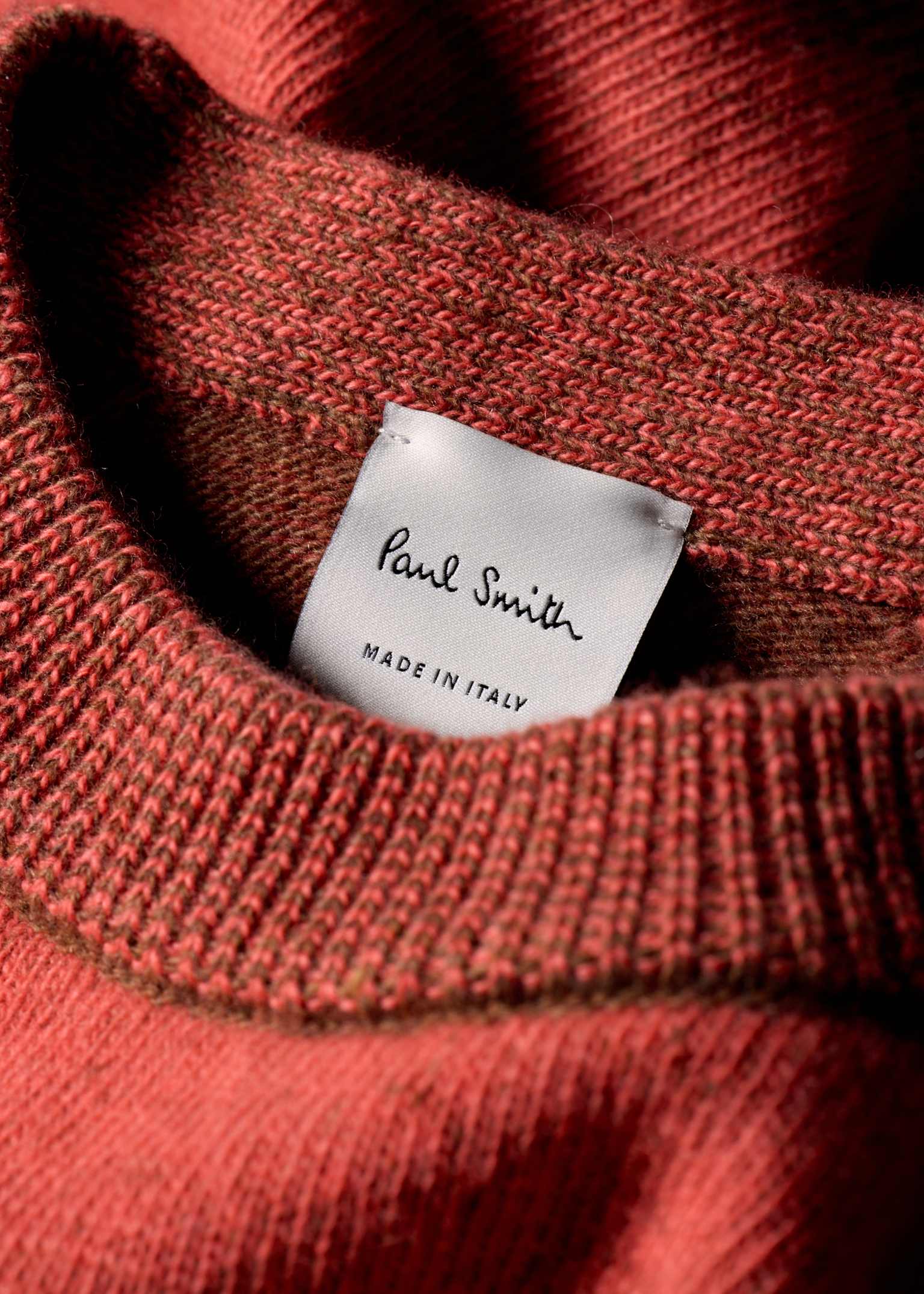 Men's Coral Lambswool Sweater