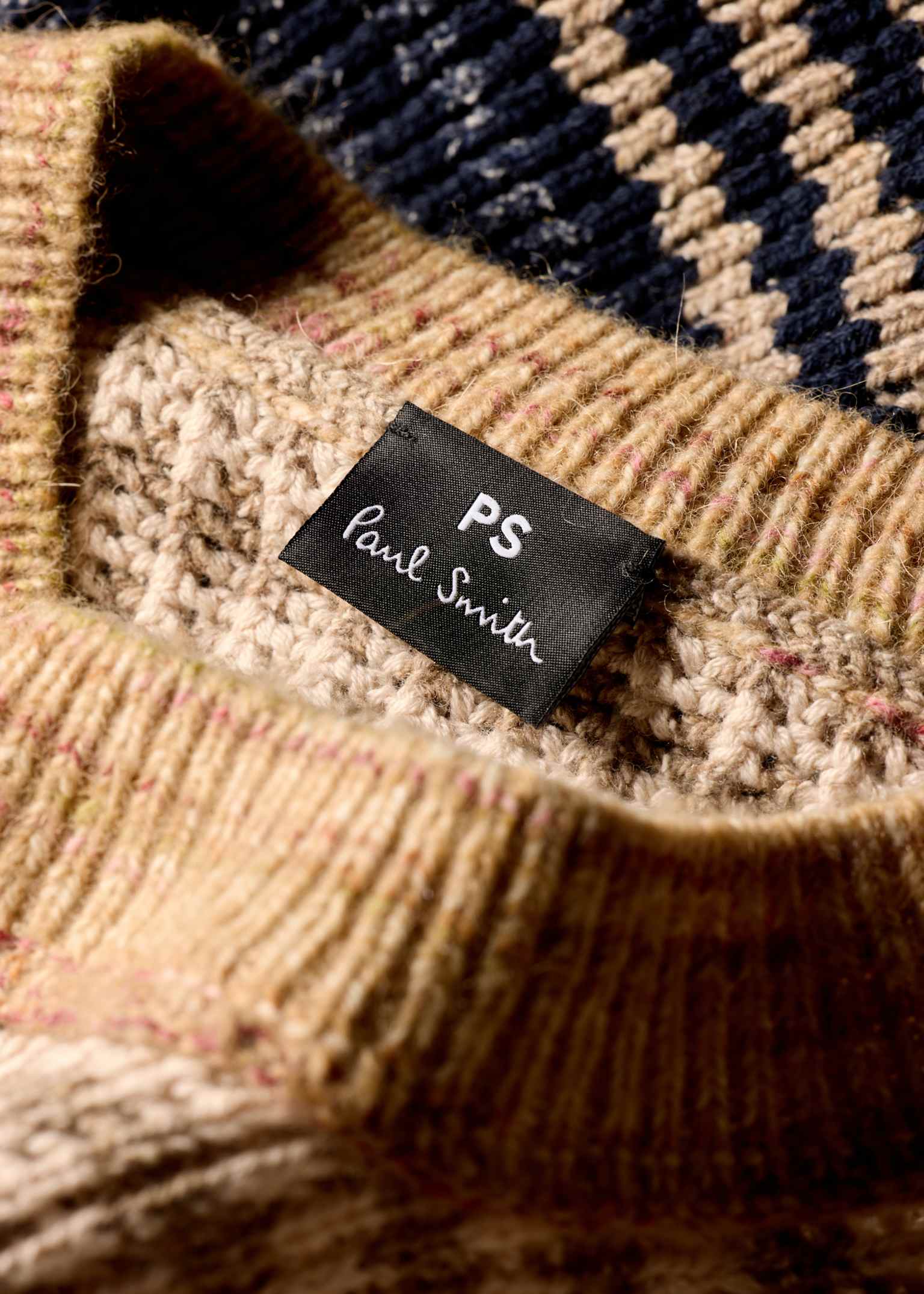Women's Brown Textured Stripe Knitted Sweater
