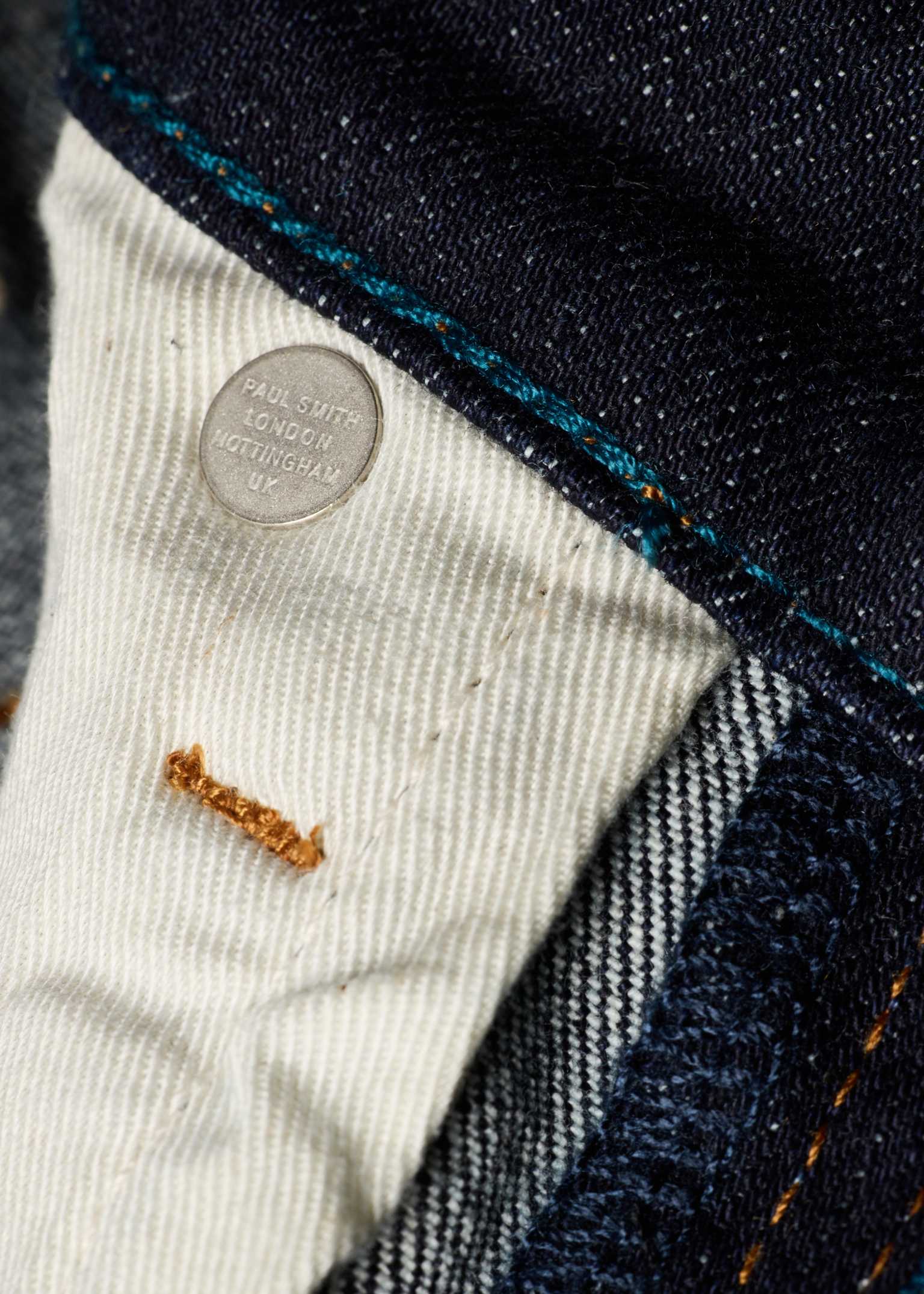 Men's Slim-Fit Indigo-Rinse 'Crosshatch Stretch' Jeans