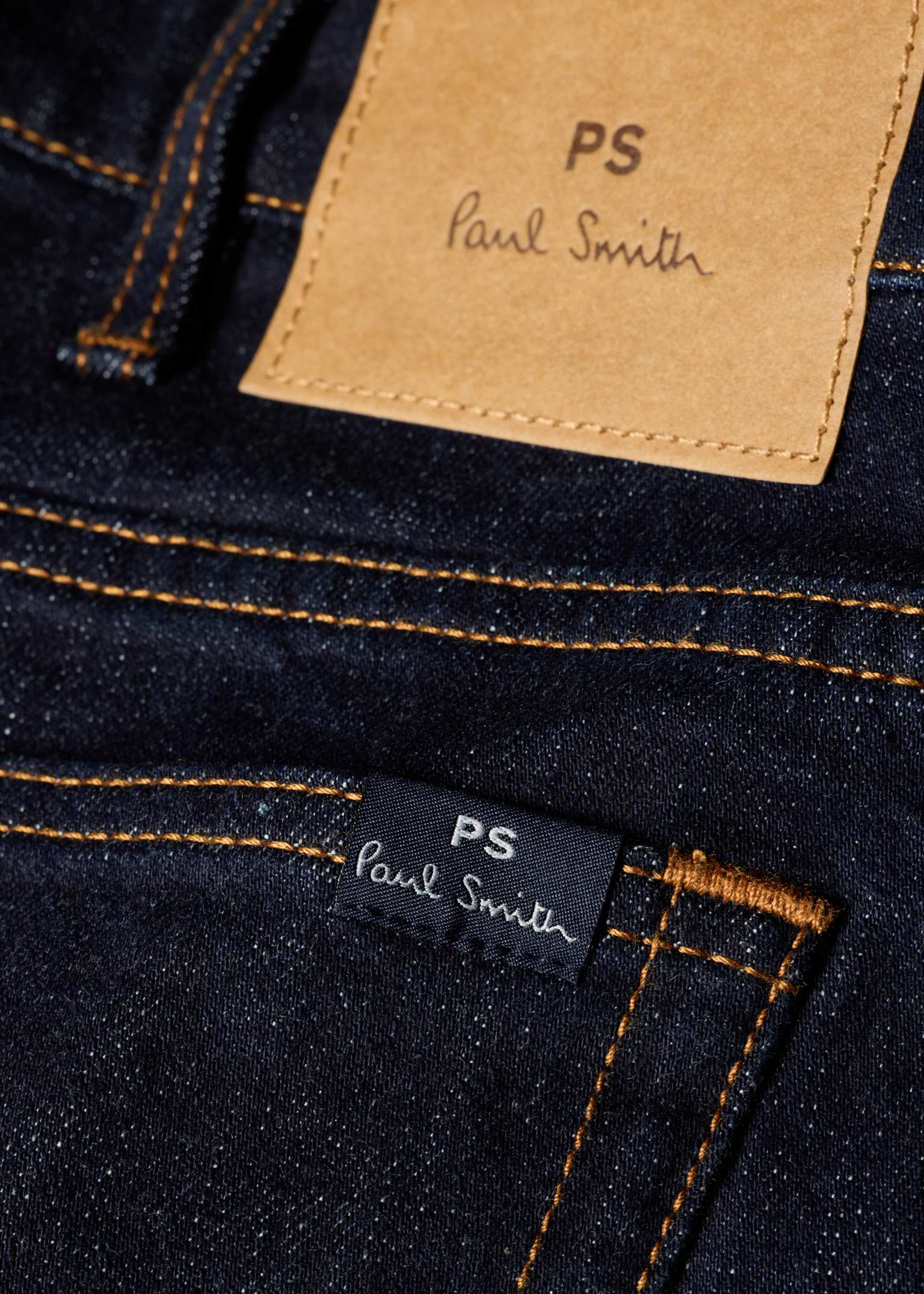 Men's Slim-Fit Indigo-Rinse 'Crosshatch Stretch' Jeans