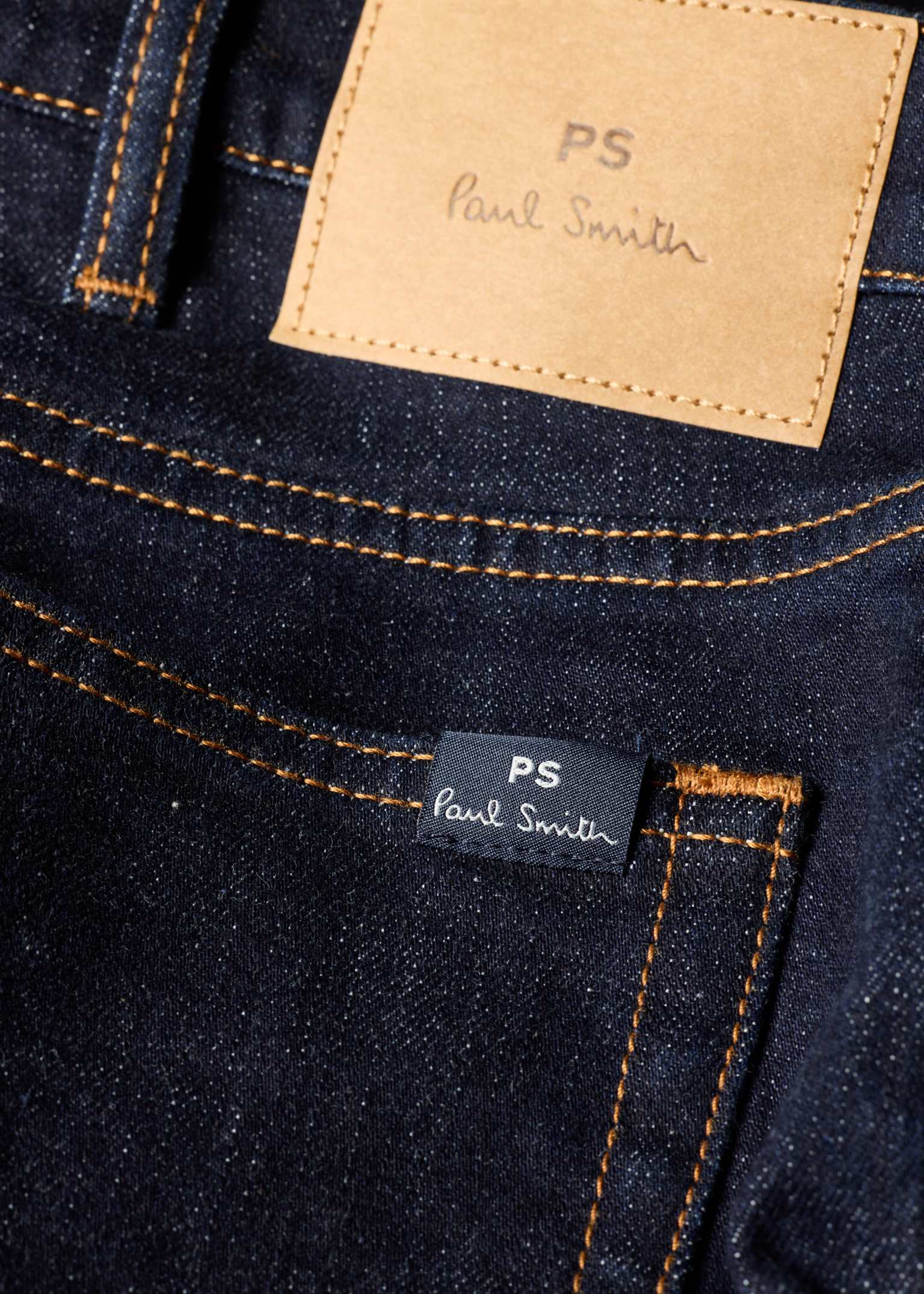 Men's Tapered-Fit Indigo-Rinse 'Crosshatch Stretch' Jeans