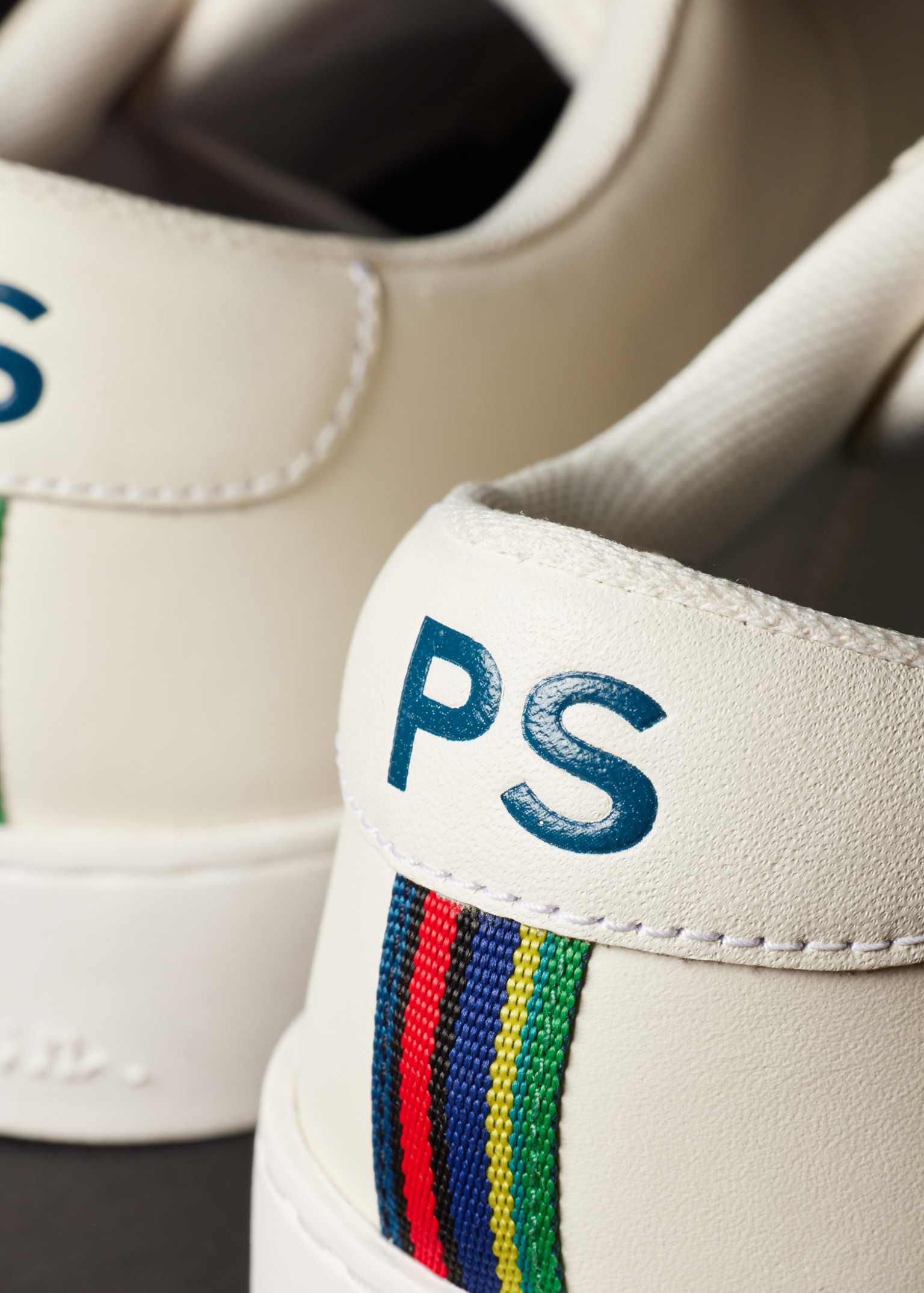 Men's White Leather 'Beech' Trainers