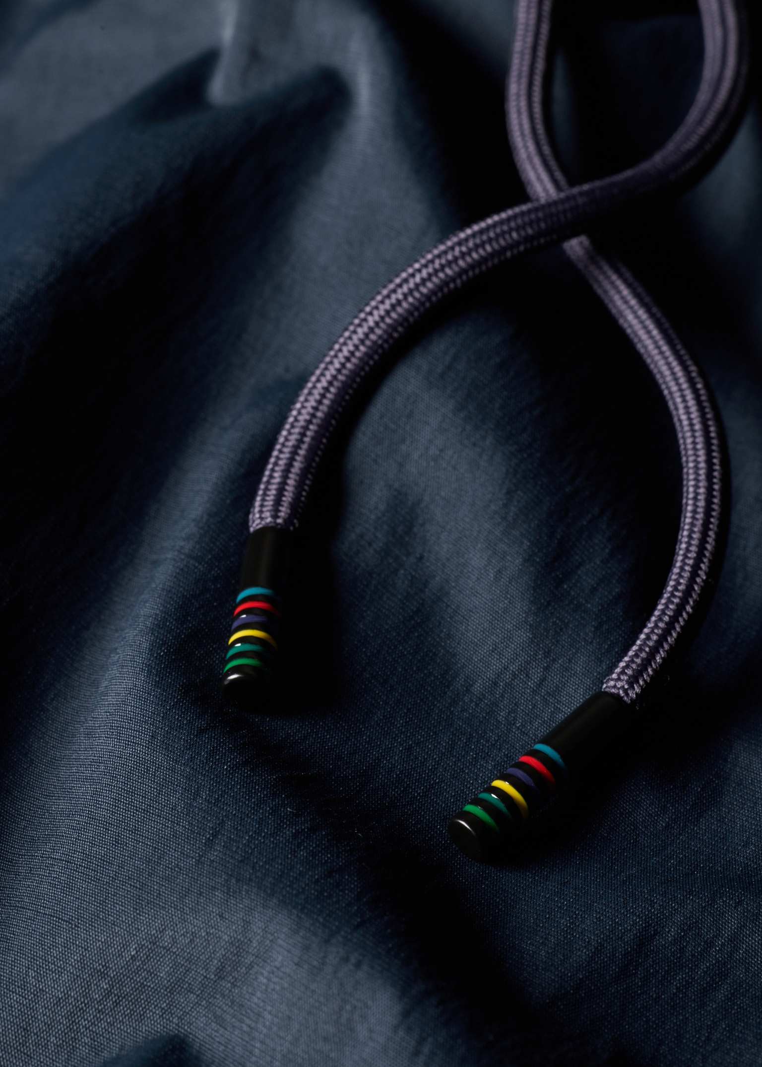 Men's Navy Technical Cotton-Blend Drawstring Waist Trousers