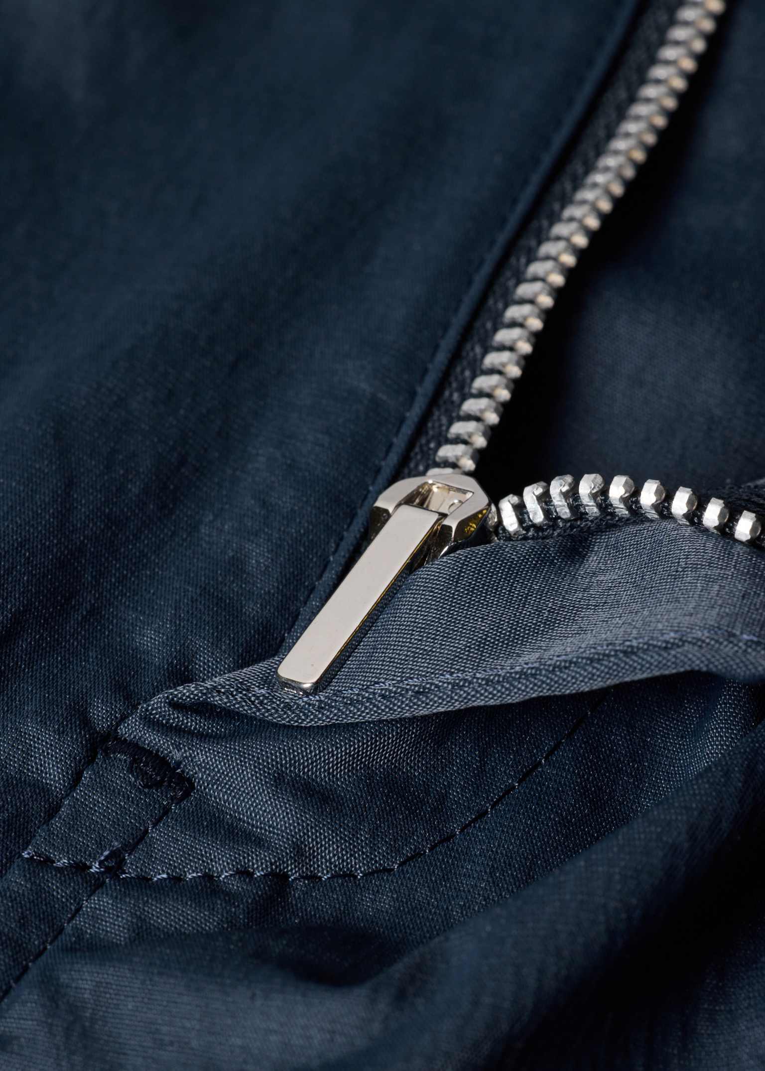 Men's Navy Technical Cotton-Blend Drawstring Waist Trousers