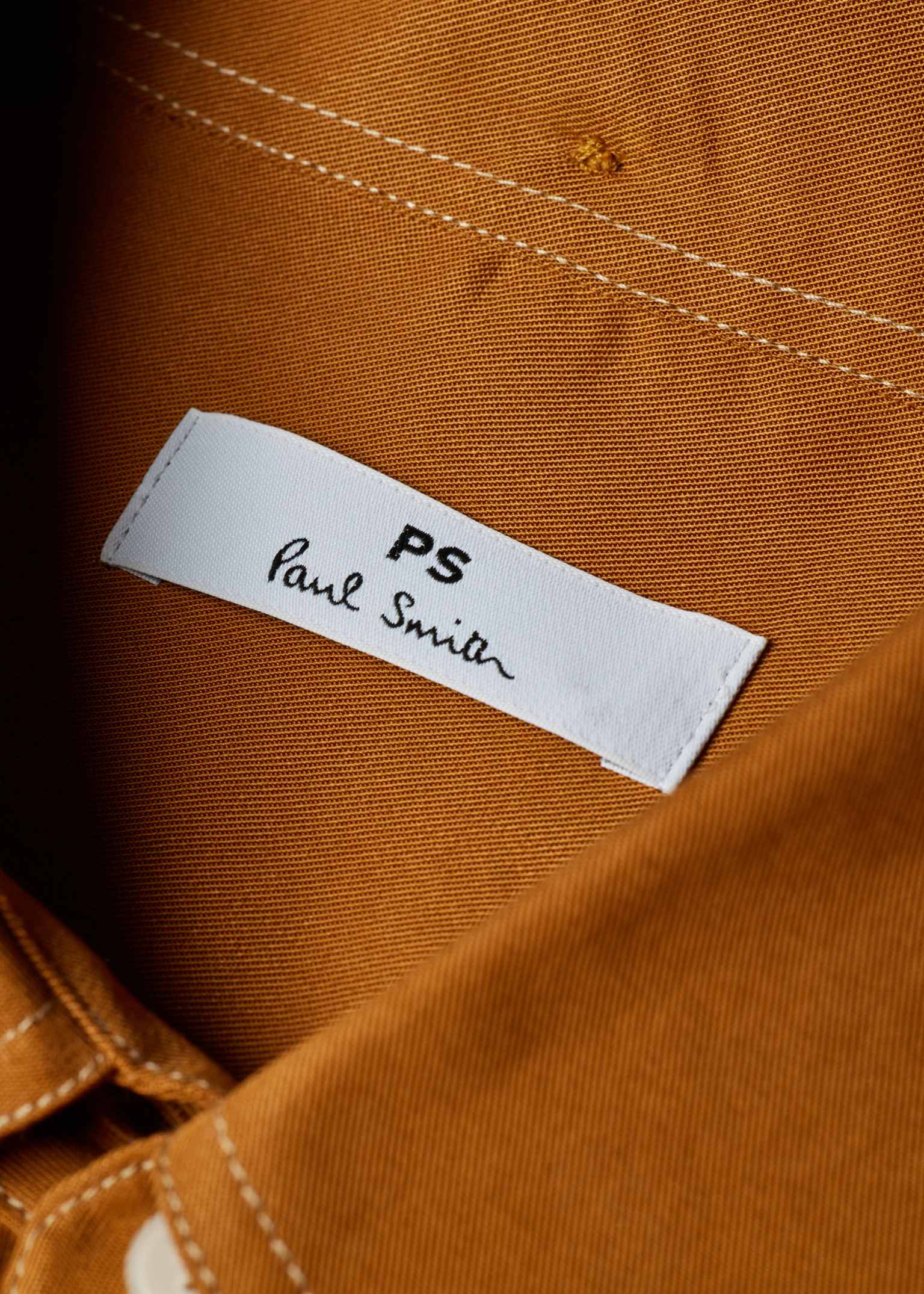 Women's Camel Shirt with Topstitching
