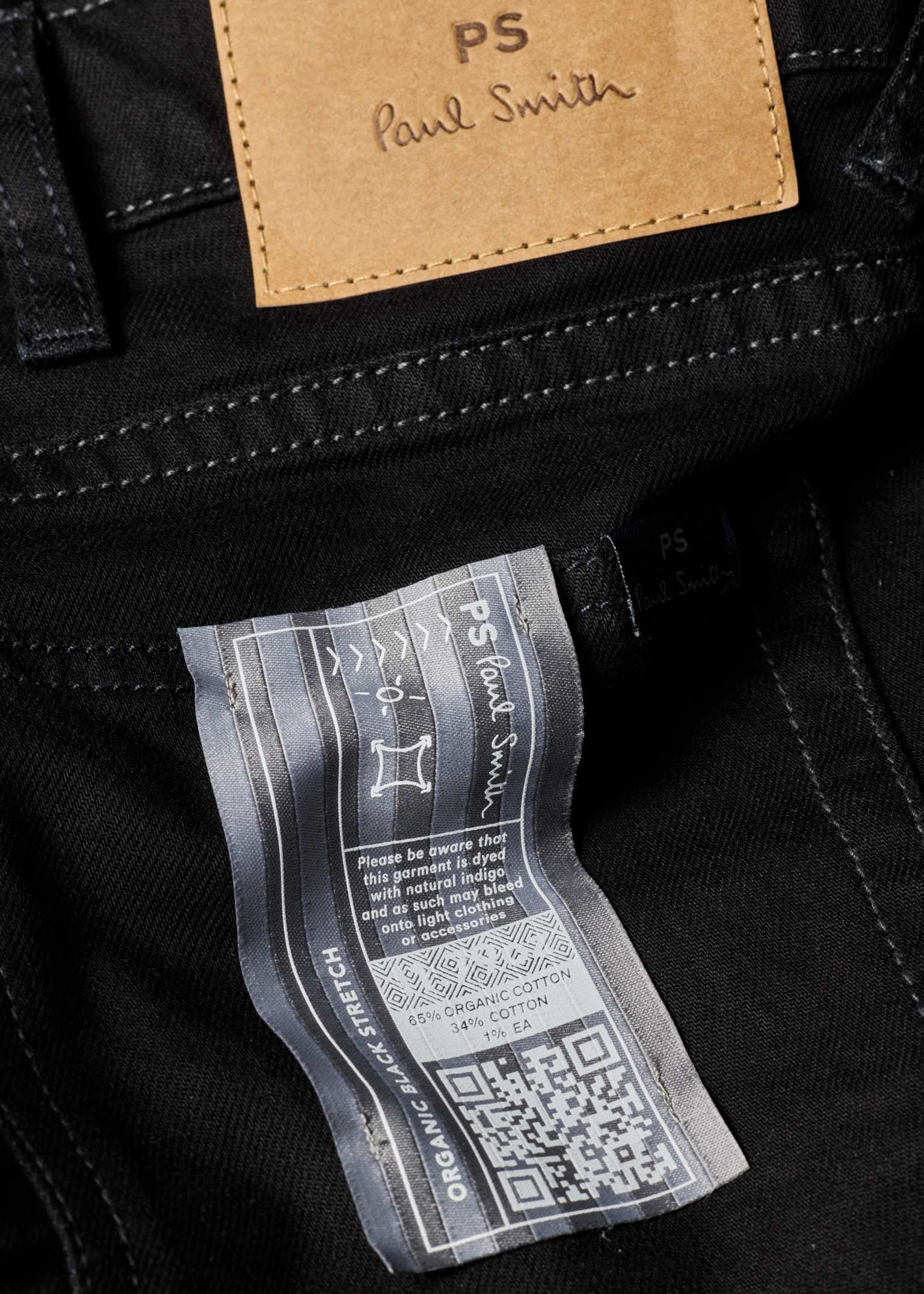希少00s Paul Smith JEANS black denim Y2K Men's Slim-Fit 'Organic Black Stretch' Jeans