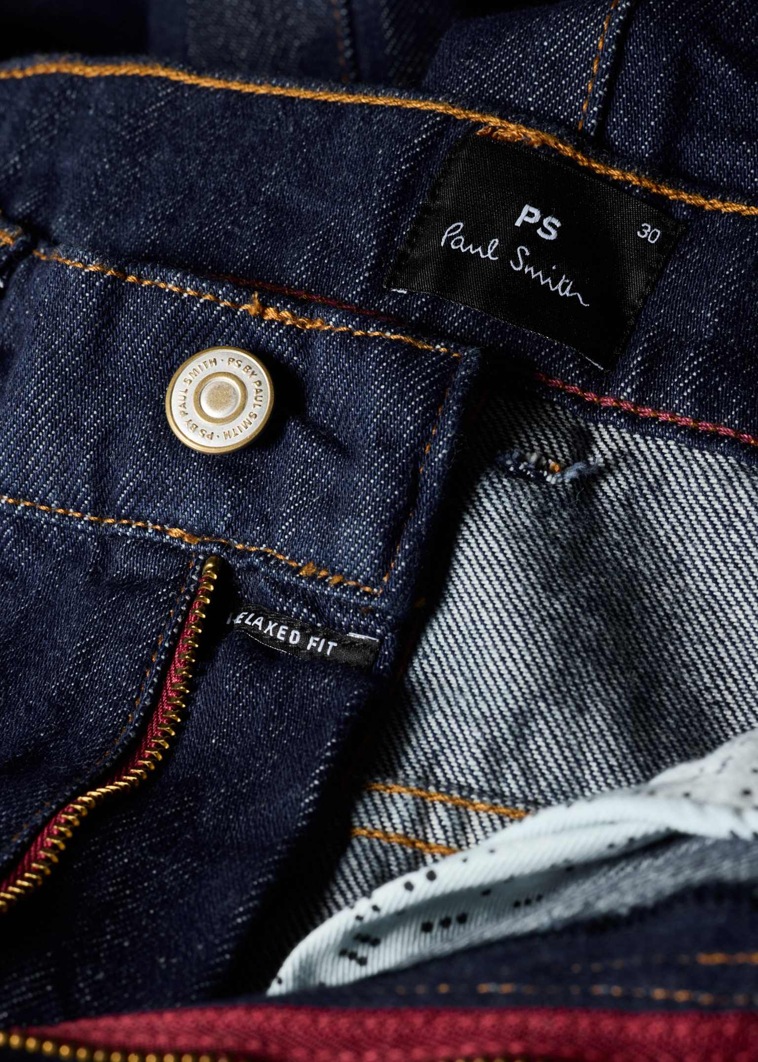 Men's Relaxed-Fit Rinse Wash Recycled Cotton Jeans