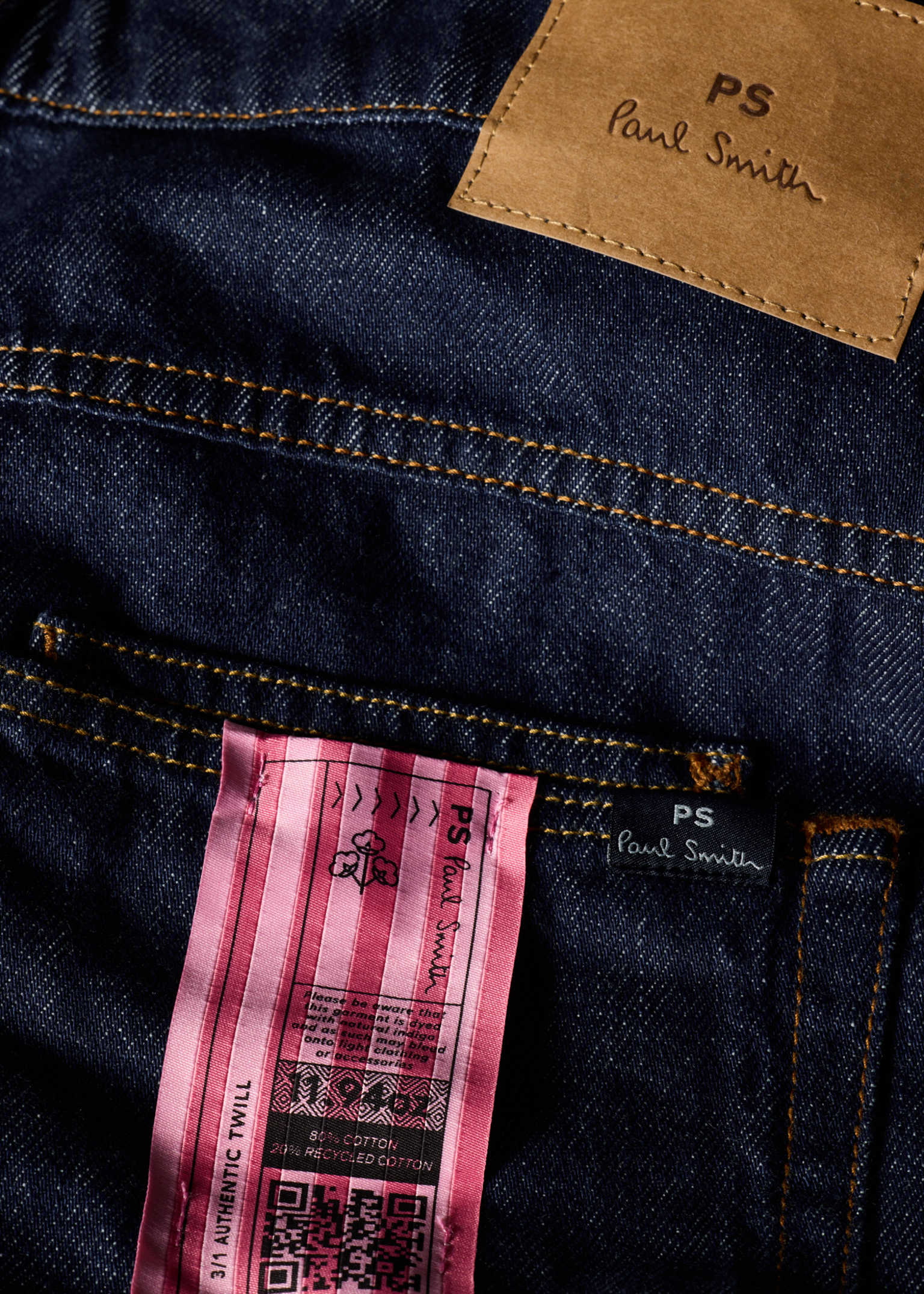 Men's Relaxed-Fit Rinse Wash Recycled Cotton Jeans
