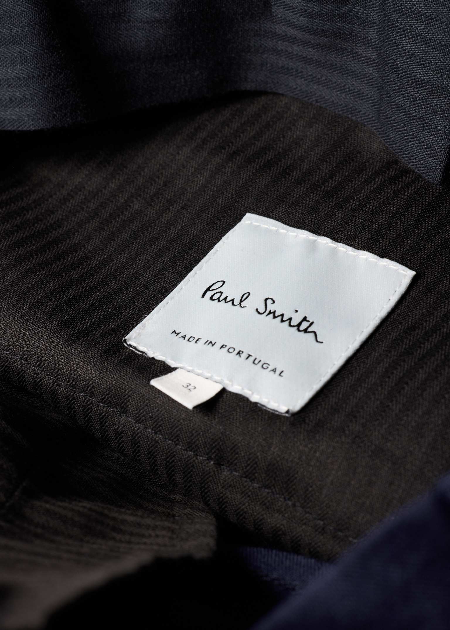 Men's Straight-Fit Navy Wool and Linen-Blend Trousers