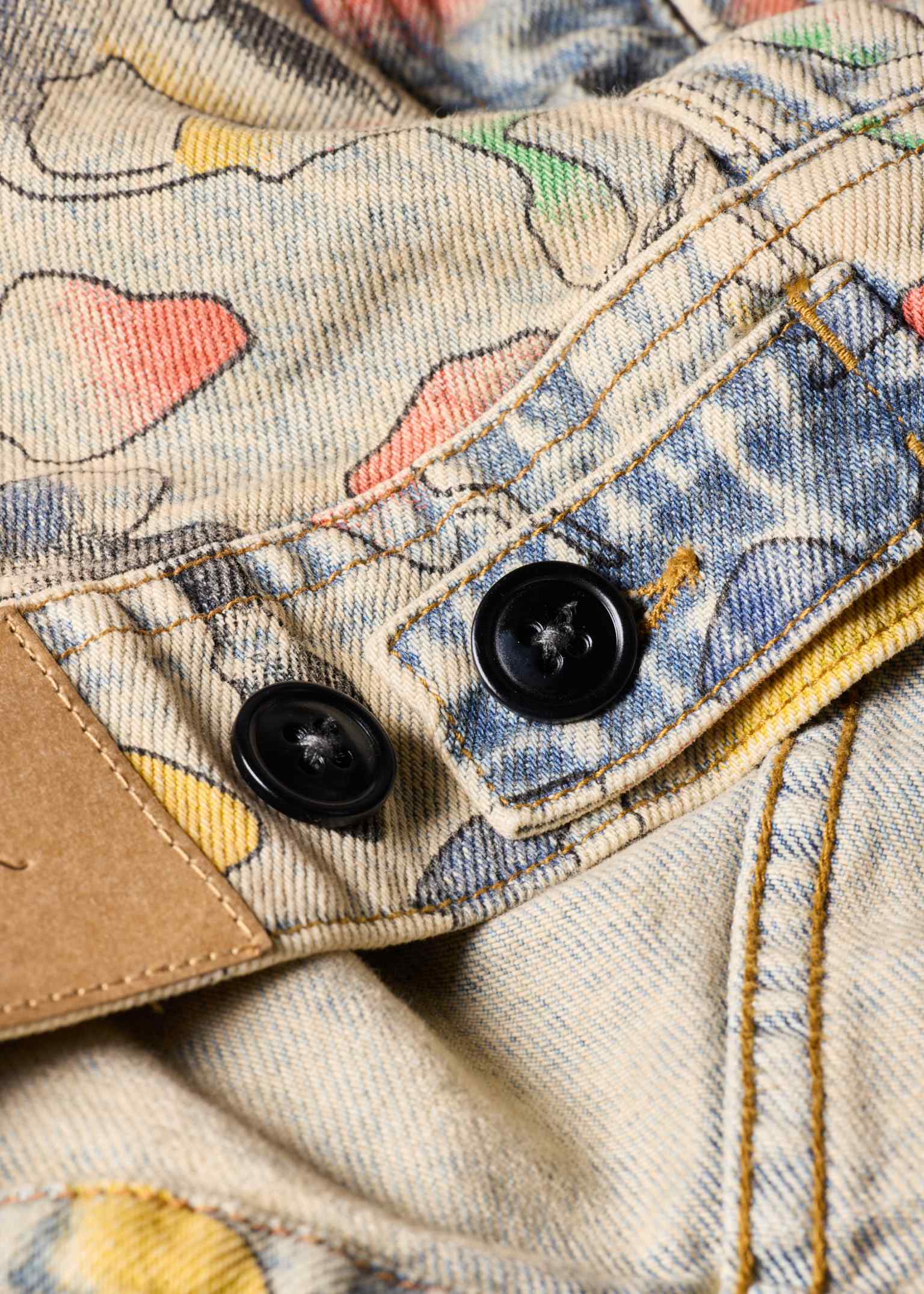【上質】Paul Smith COLLECTION × SUBALPINO 花柄 Men's 'Good Fortune Floral' Print Denim Jacket