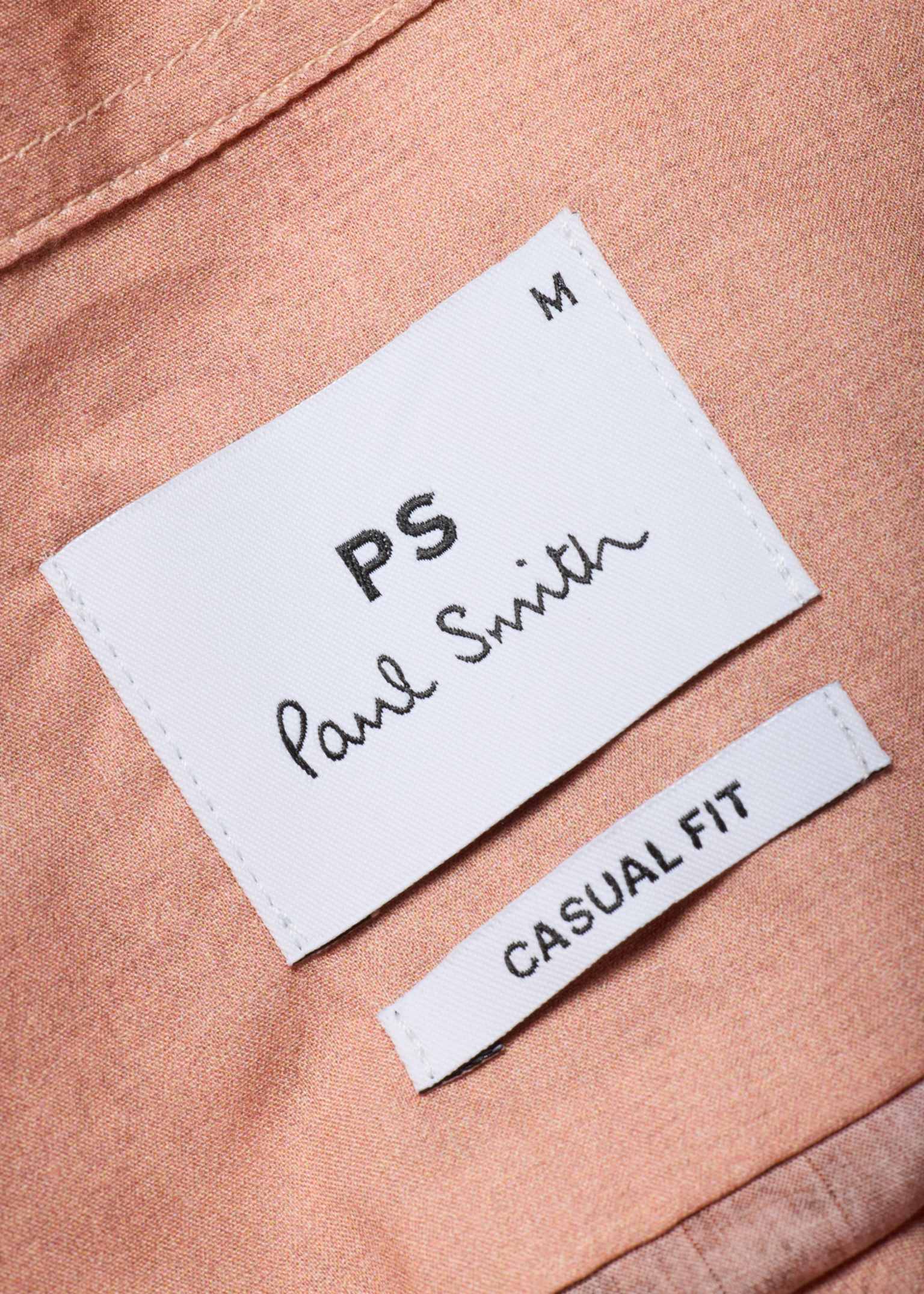 Men's Orange 'Sunbleached Snaps' Poplin Shirt