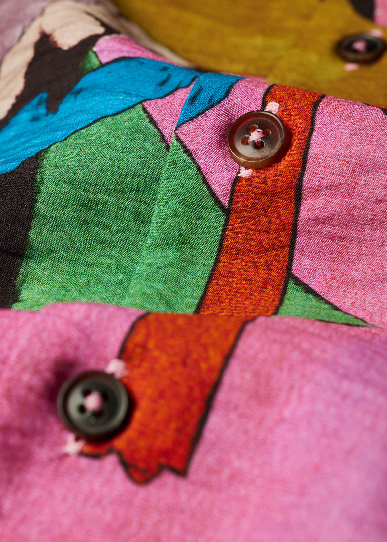 Men's 'River Collage' Viscose-Blend Shirt
