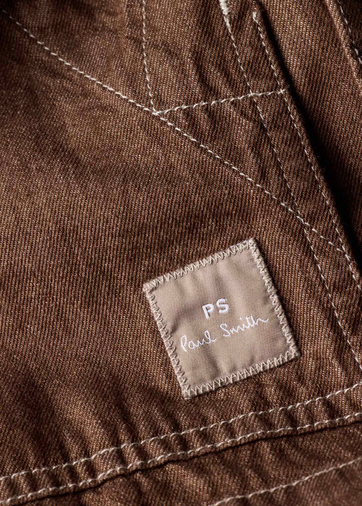 Men's Brown Rinse Denim Work Jacket