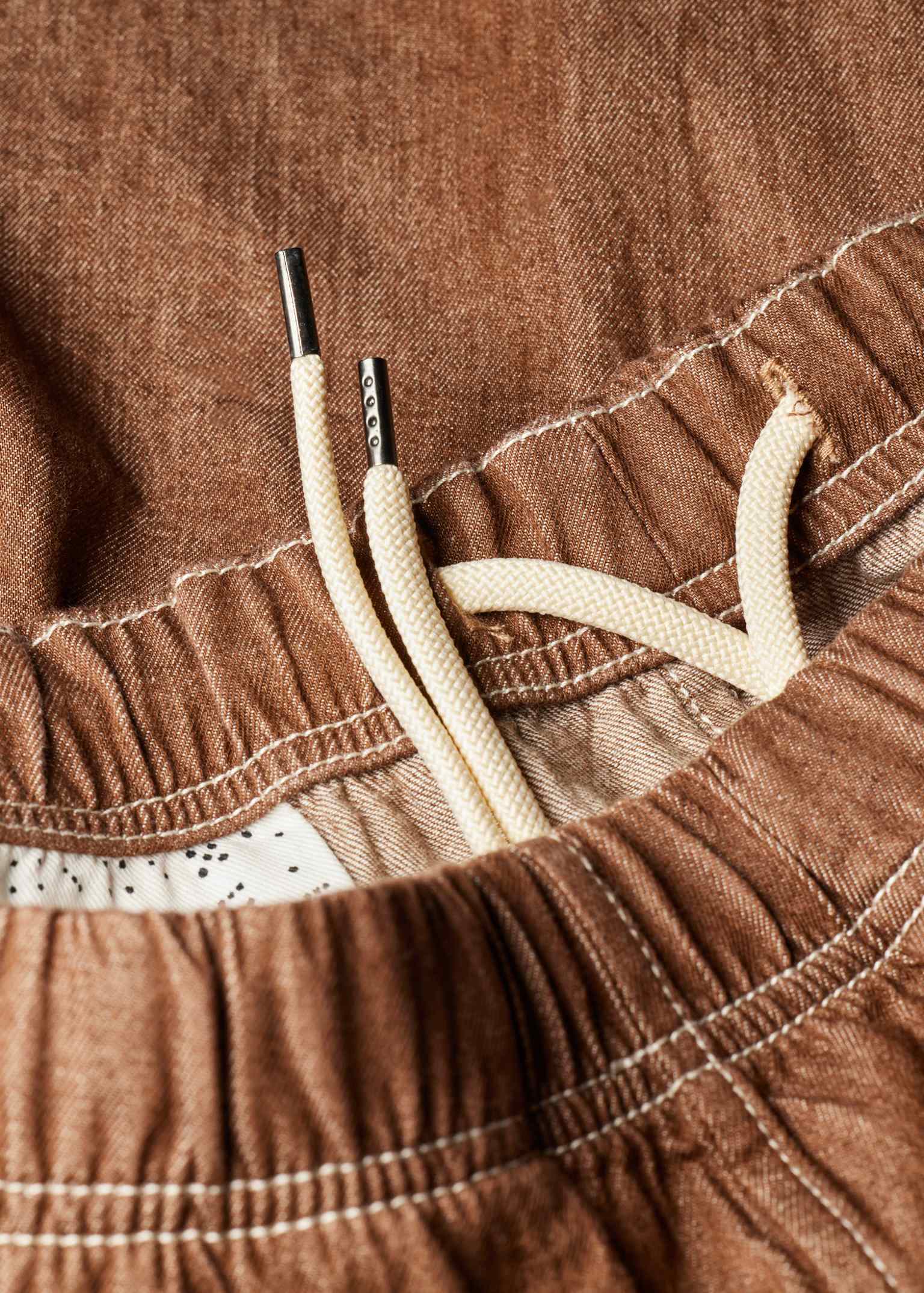 Men's Brown Rinse Denim Shorts