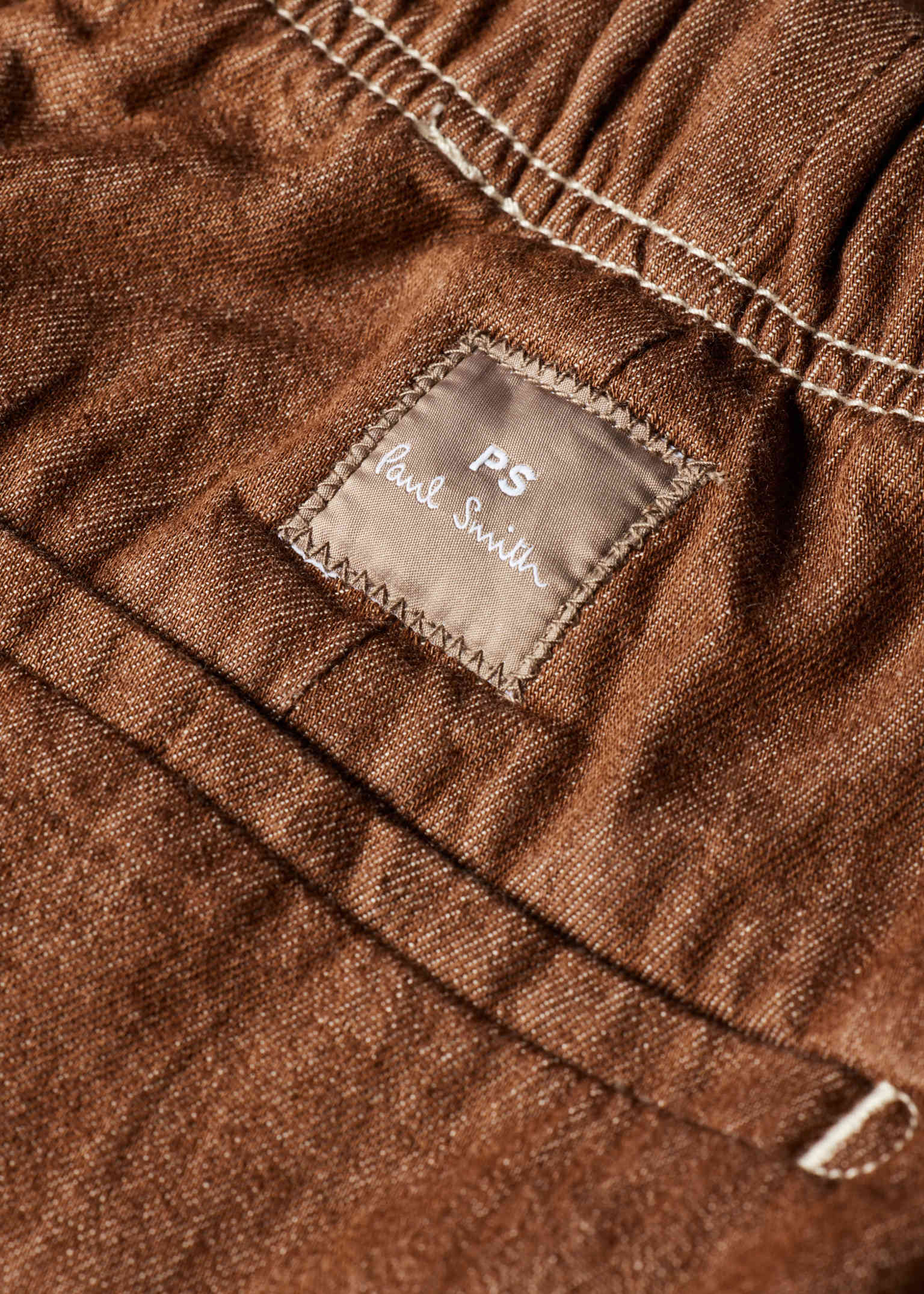 Men's Brown Rinse Denim Shorts