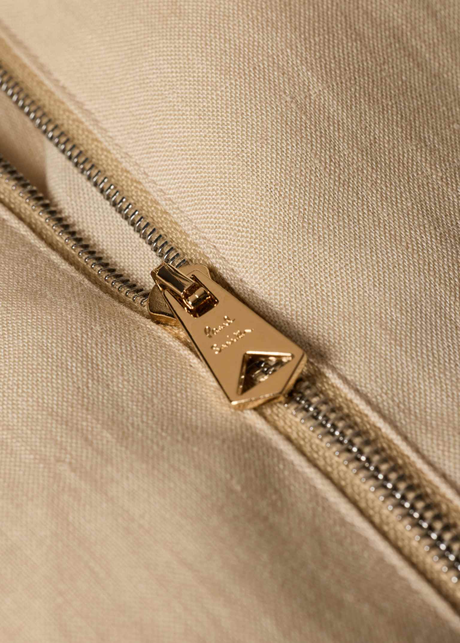 Men's Ecru Linen Patch-Pocket Drawstring Jacket