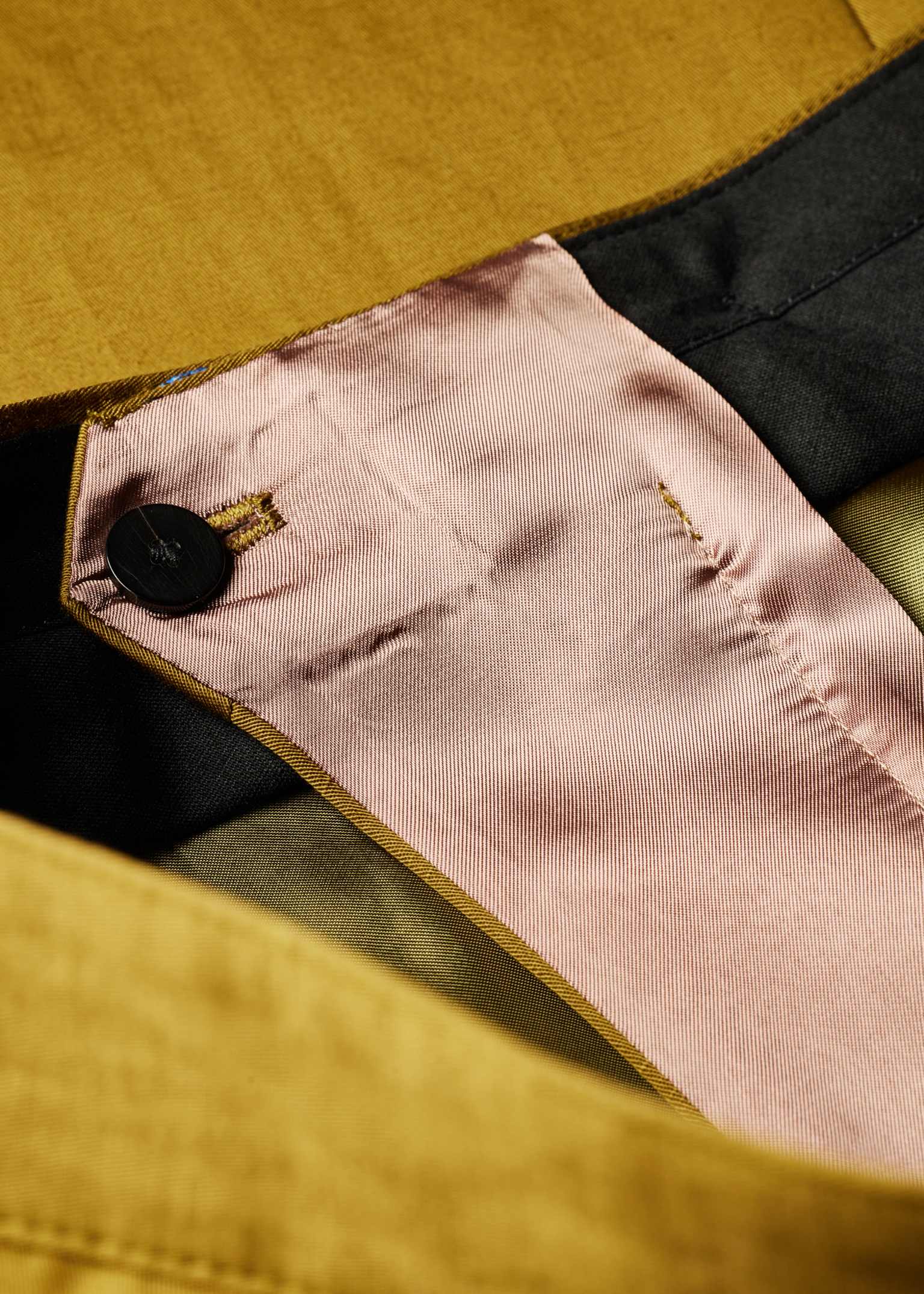 Men's Relaxed-Fit Khaki Cotton-Linen Chinos