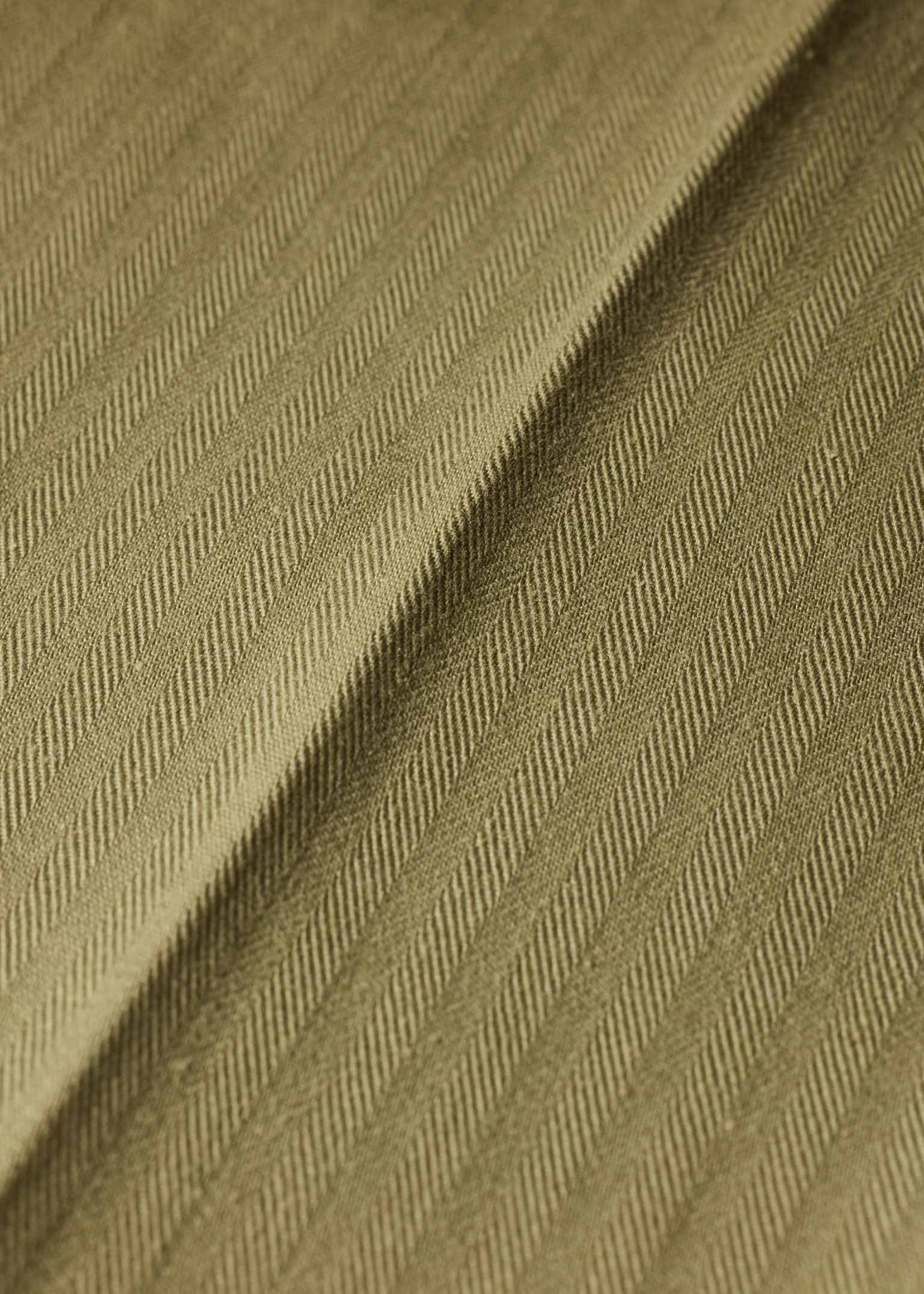 Stone Cotton Herringbone Fatigue Trouser