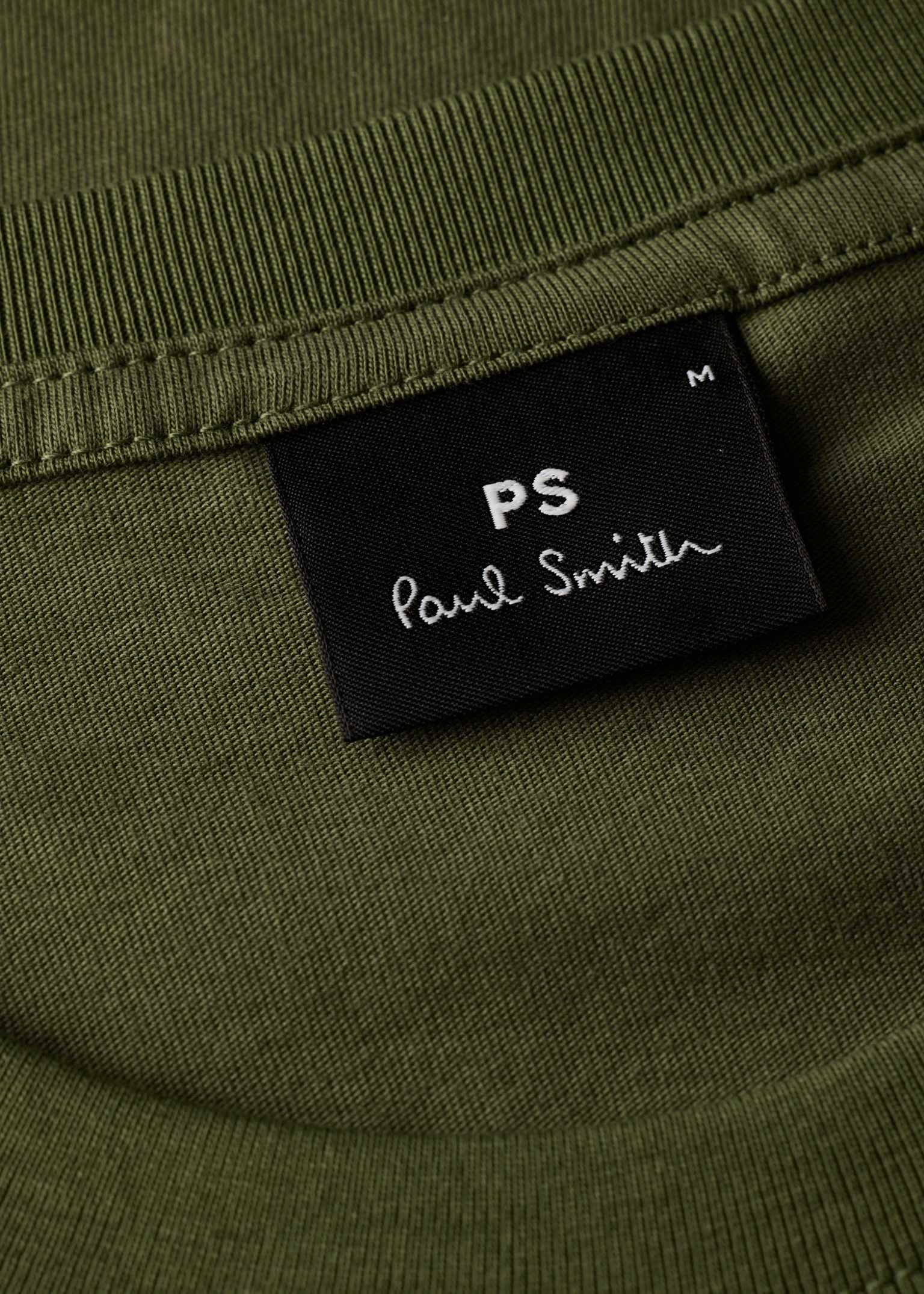 Khaki Organic Cotton Zebra Logo T-Shirt Paul Smith