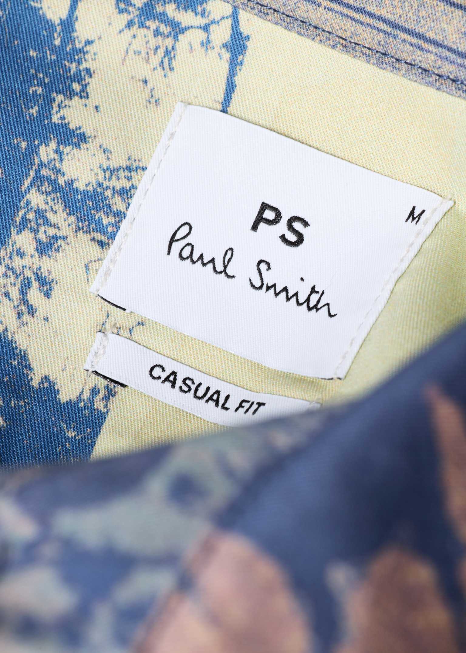 Men's Blue 'Scrapbook' Print Shirt