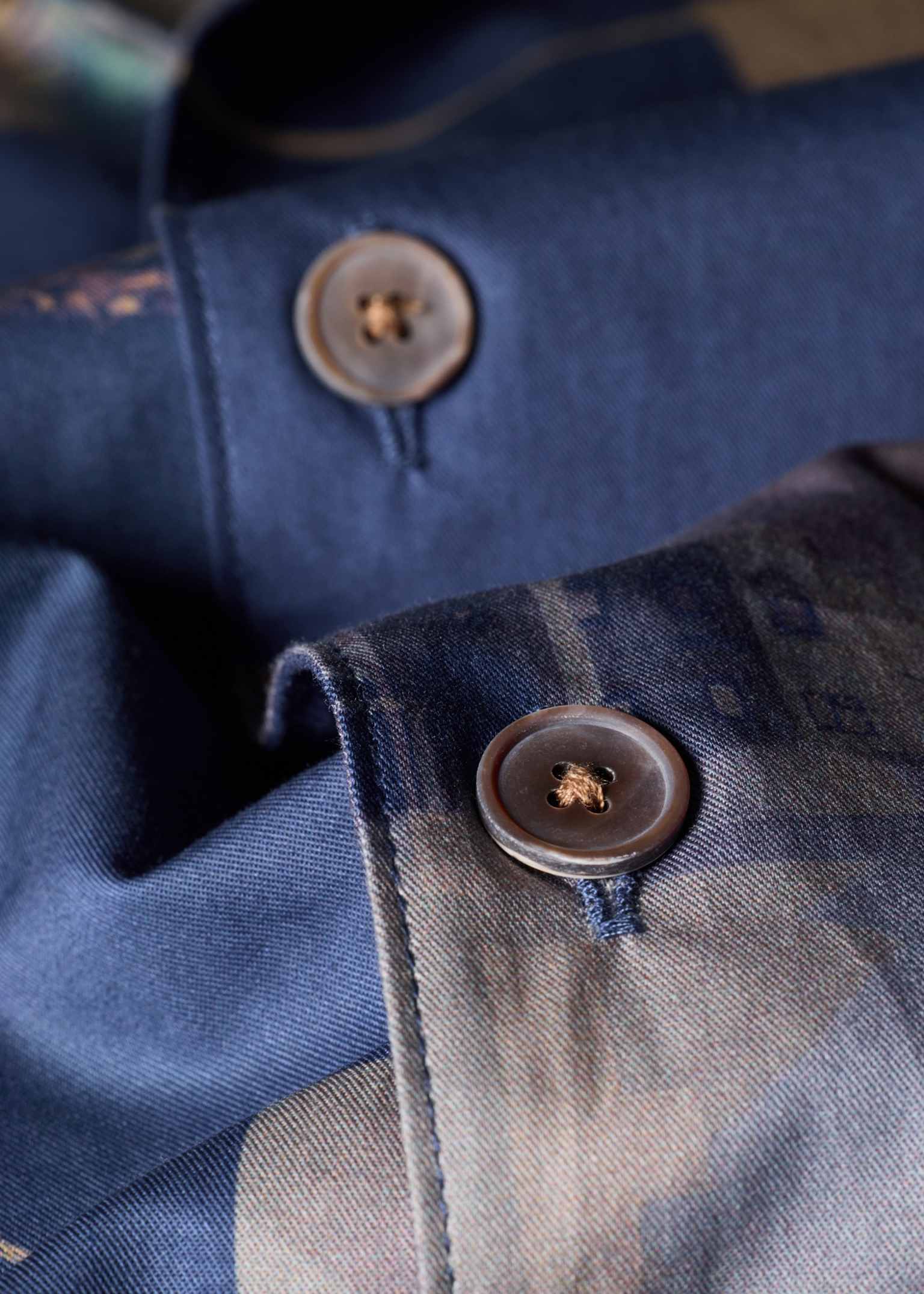 Men's Blue 'Scrapbook' Print Shirt