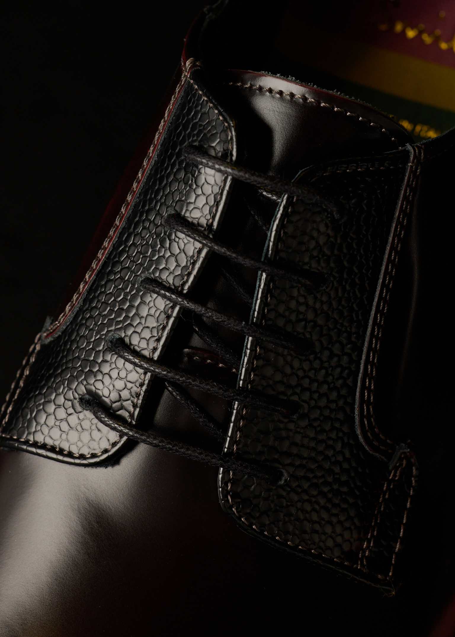 Men's Burgundy High-Shine 'Ras' Shoes