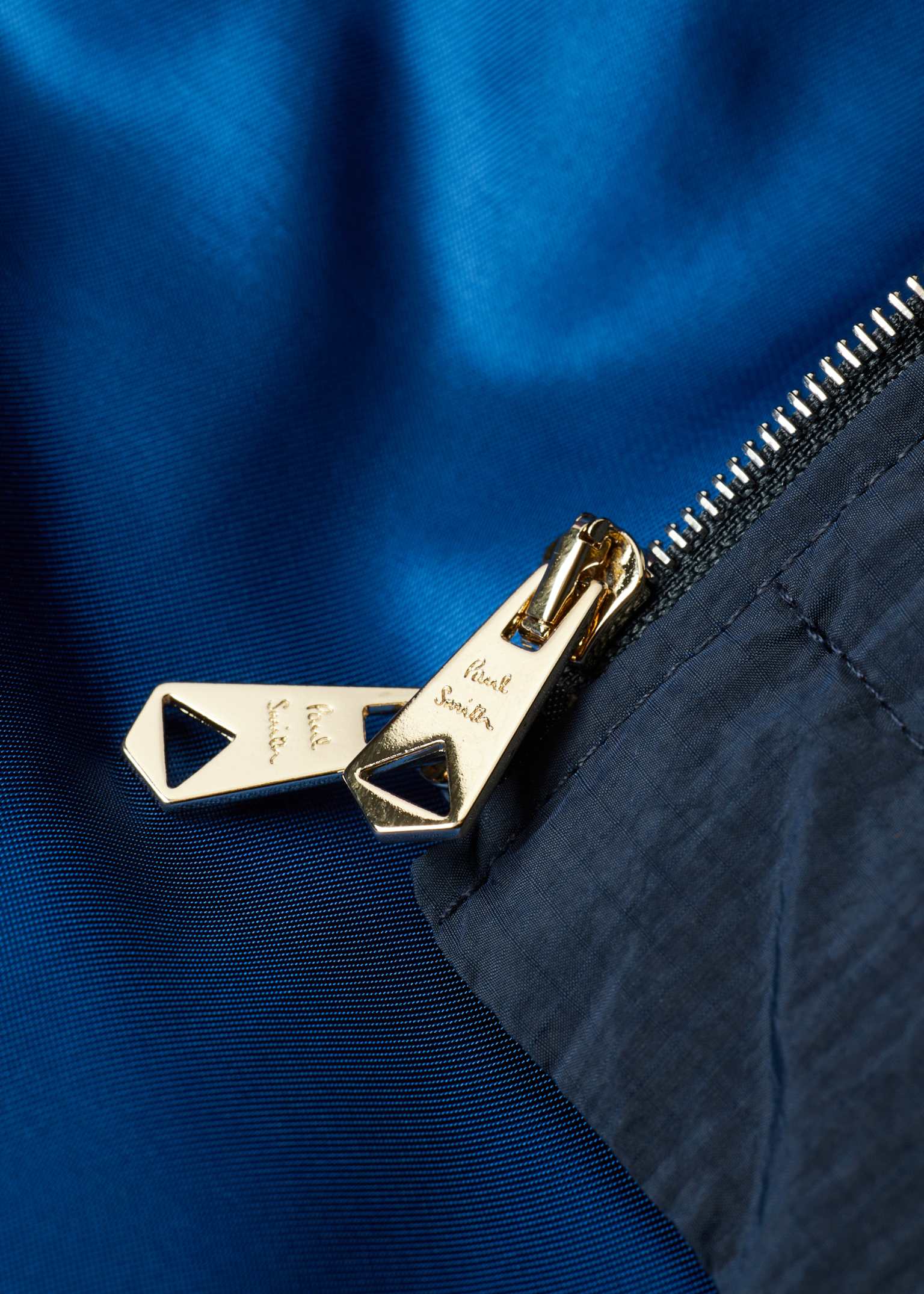 Men's Navy Ripstop Zip-Front Jacket