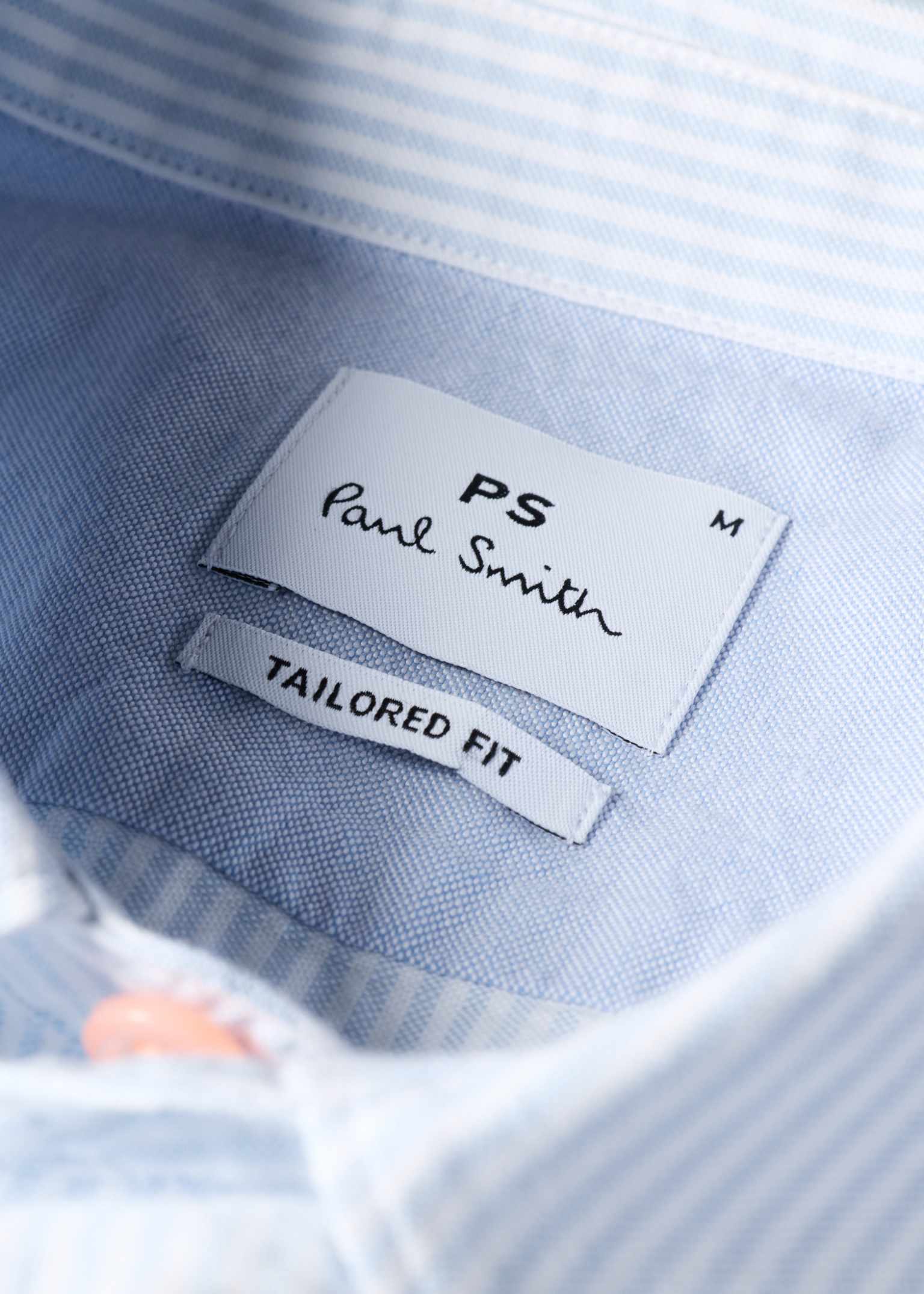 Men's Tailored-Fit Blue Stripe Zebra Short-Sleeve Shirt