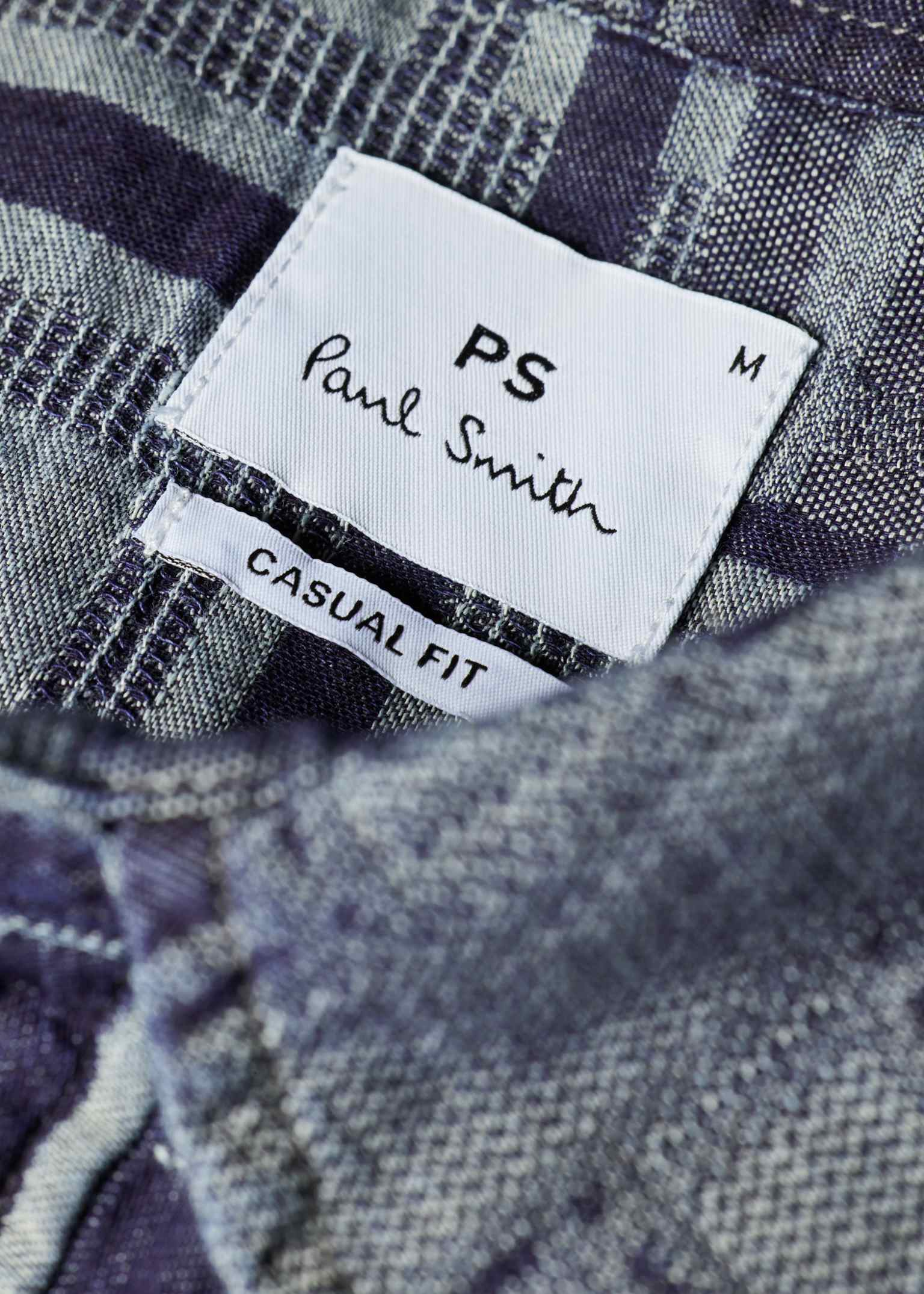 Blue Check Cotton Casual-Fit Shirt Paul Smith