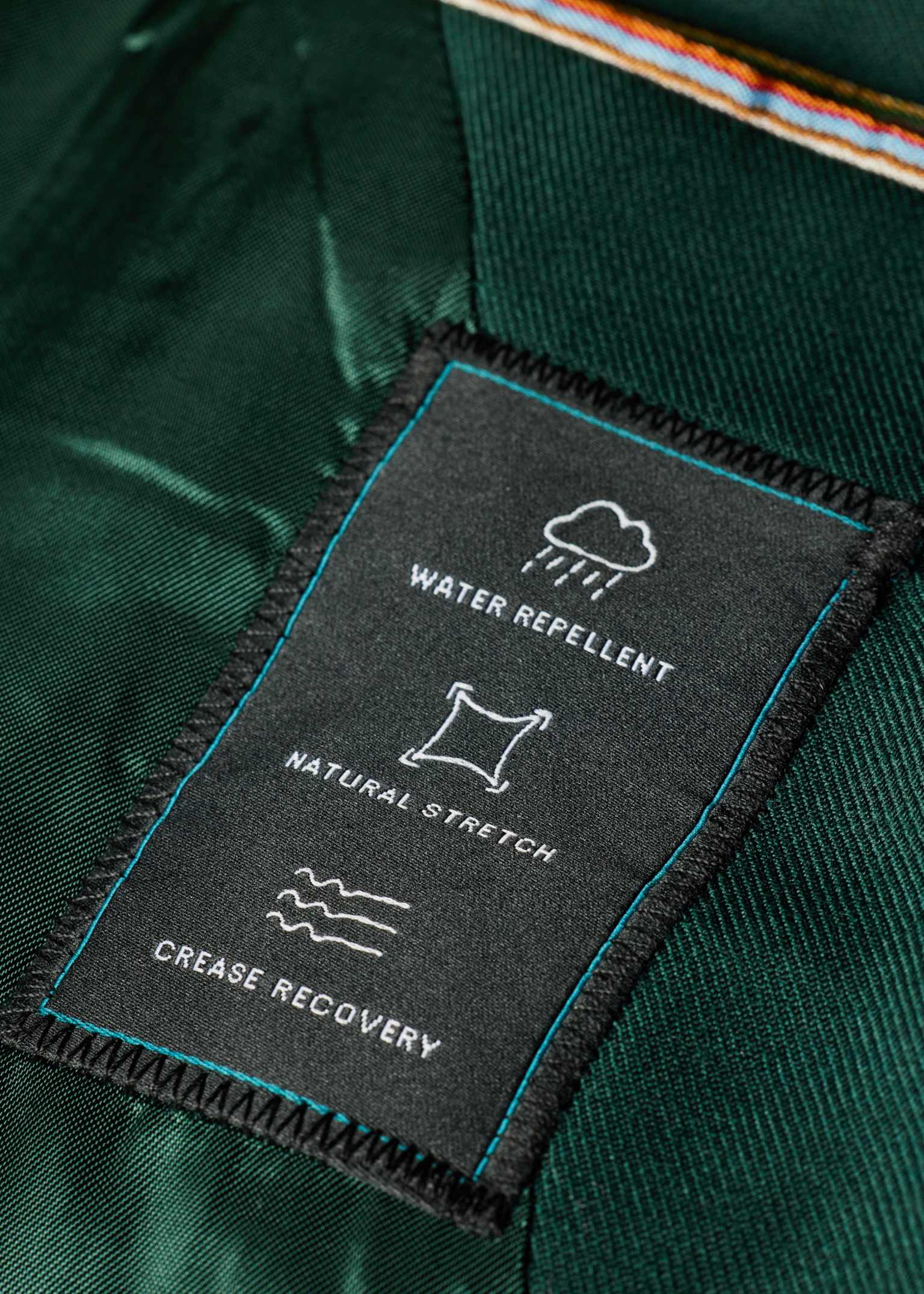 Men's Dark Green Wool Two-Piece Suit