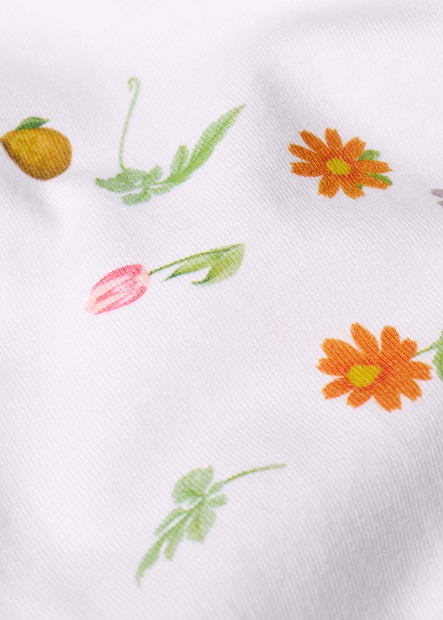 Paul Smith 花柄刺繍 FLOWER EMBROIDERY（6617） Women's Cotton 'Flowers' T-Shirt Paul Smith