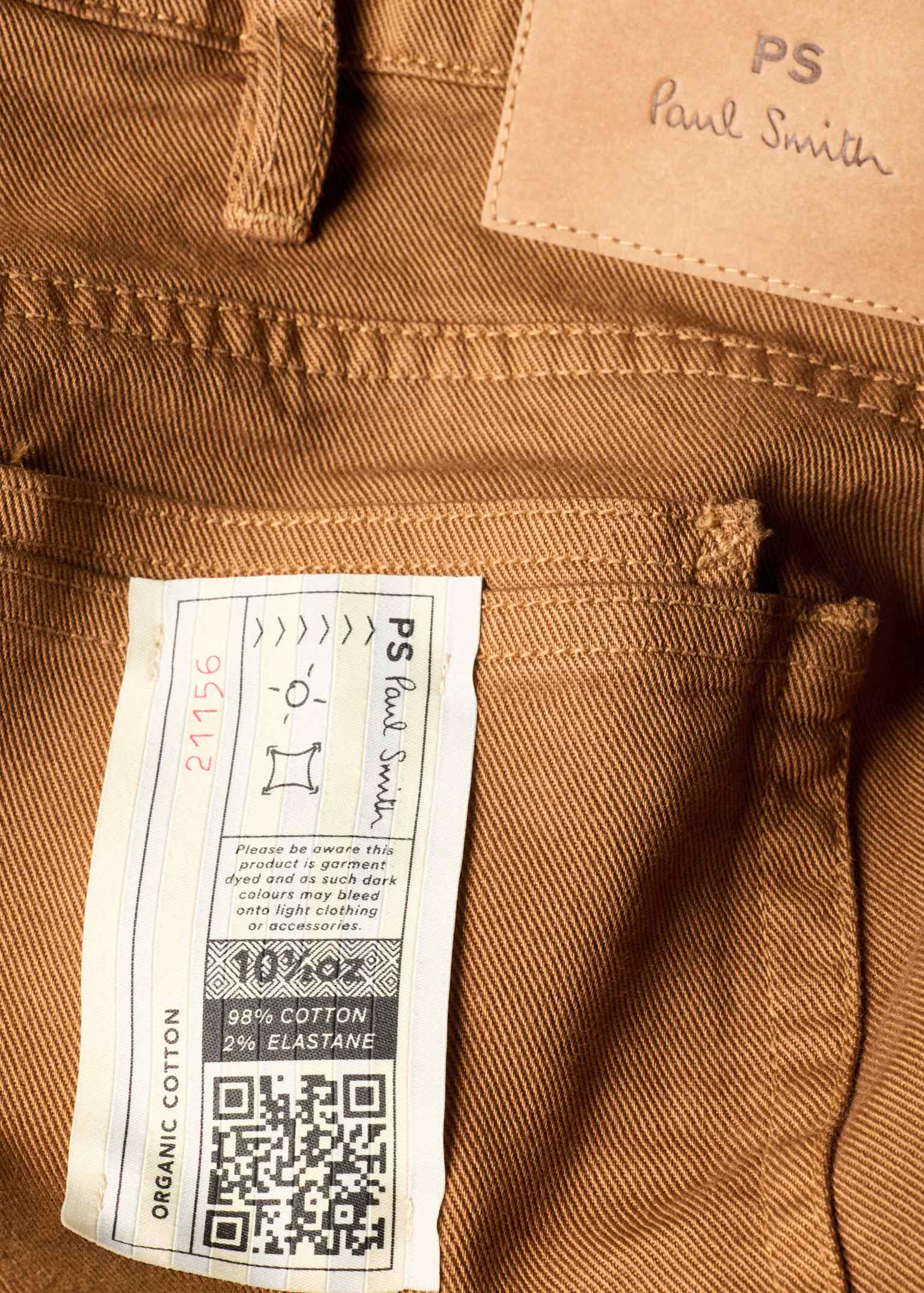 Men's Relaxed Tapered-Fit Tan Garment-Dyed Jeans