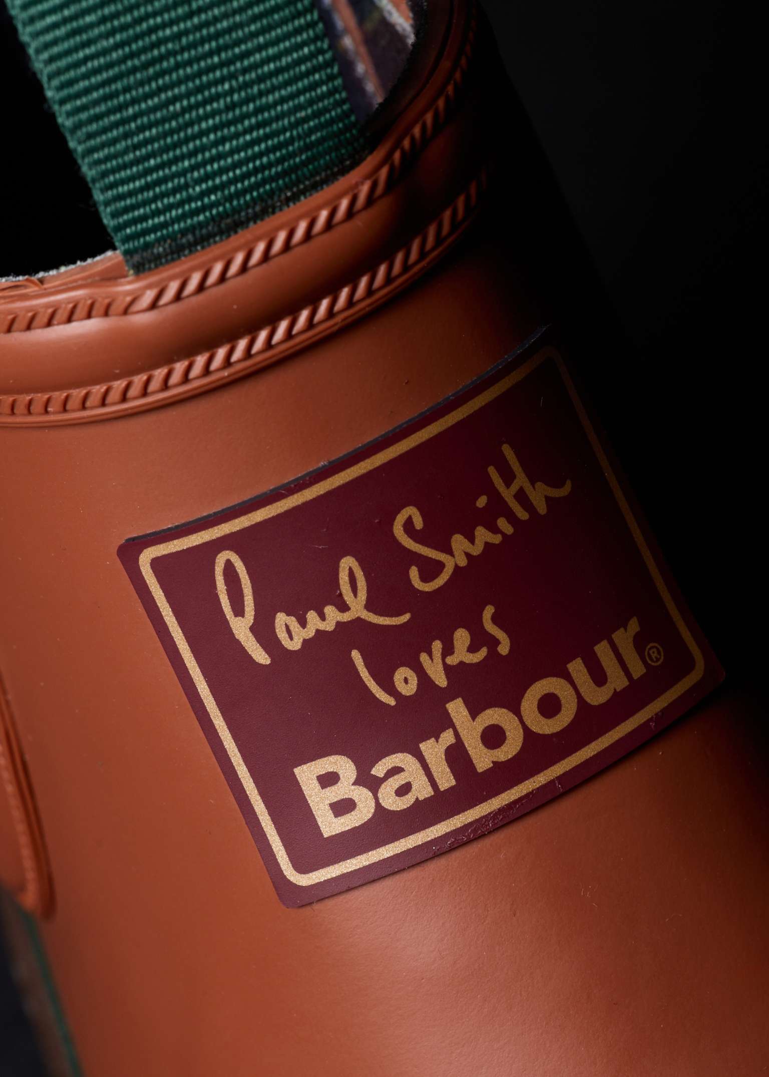 Paul Smith loves Barbour - Rust Chelsea Wellingtons