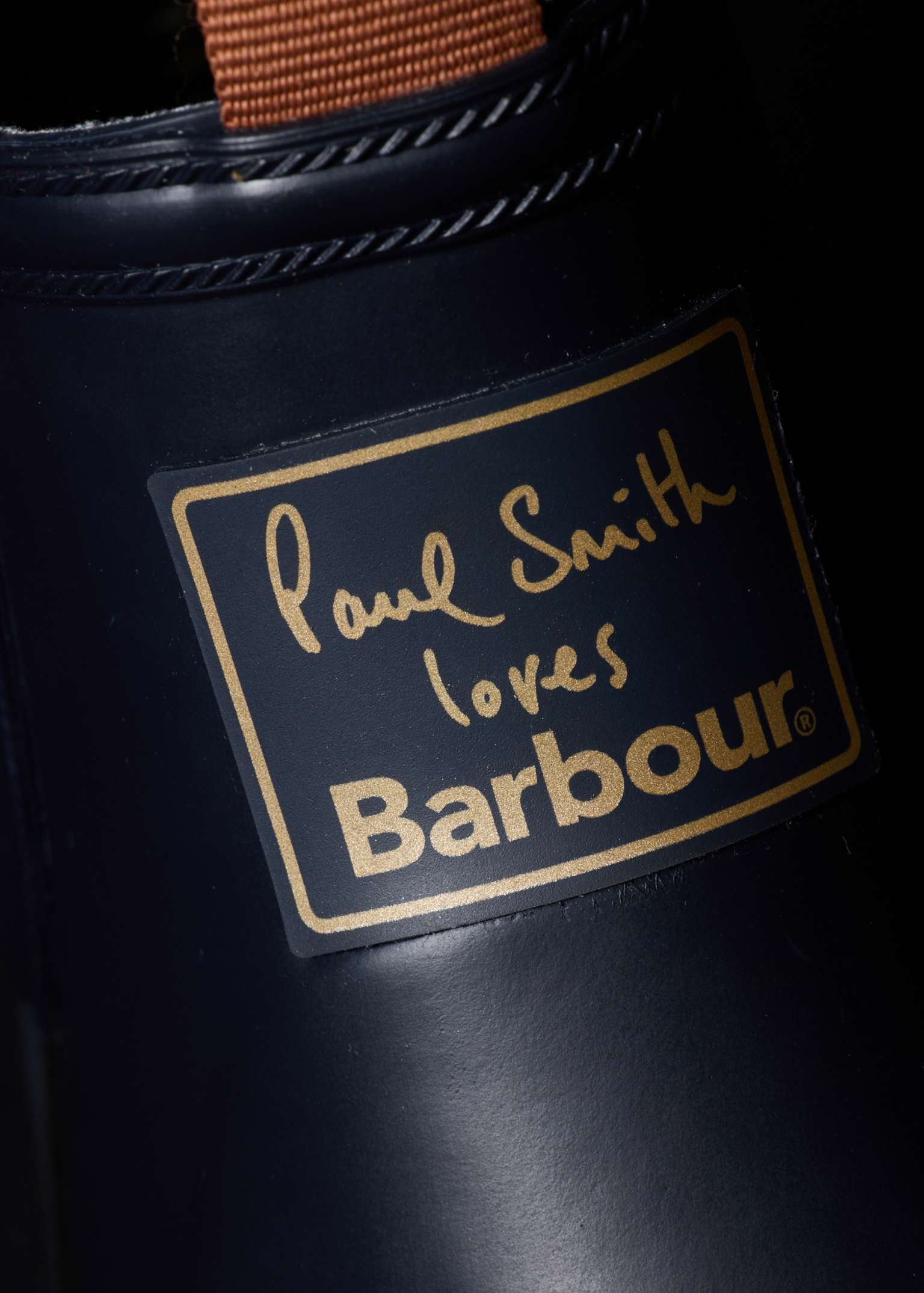Paul Smith loves Barbour - Navy Chelsea Wellingtons