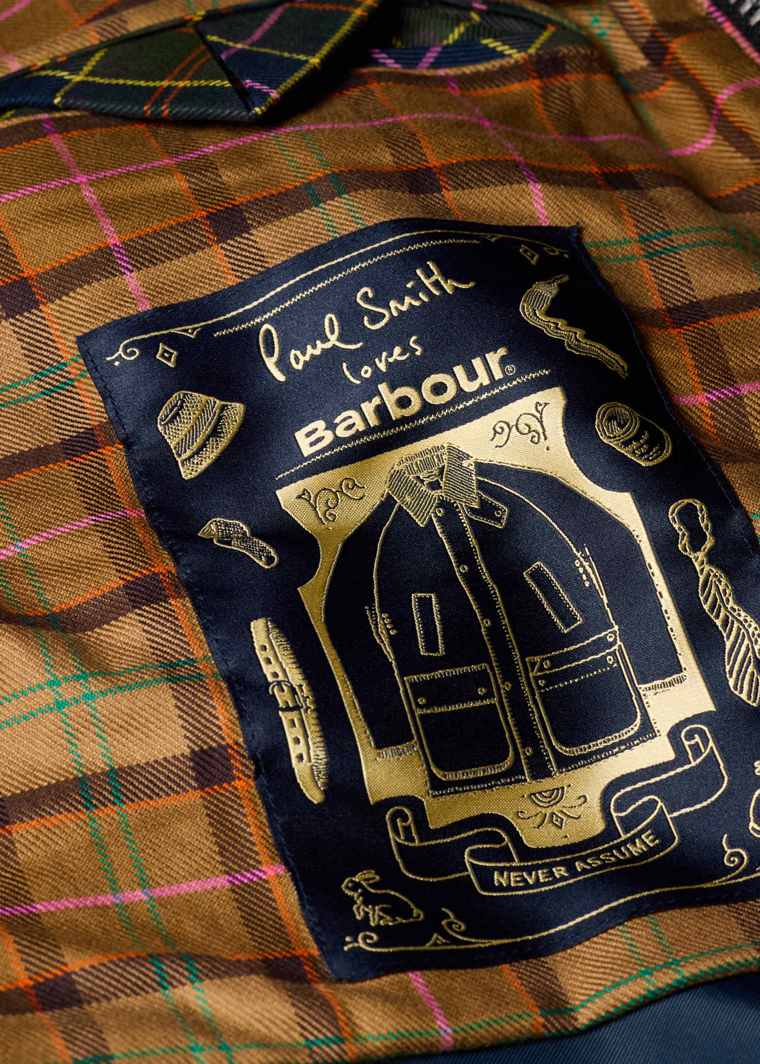 Paul Smith loves Barbour - Women's Navy Cord Beaufort Jacket