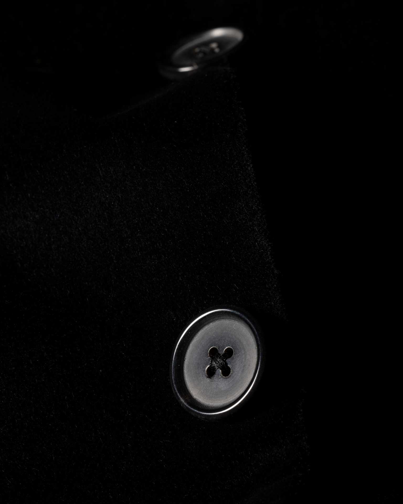 Detail View - The Kensington - Slim-Fit Black Velvet Two-Button Blazer Paul Smith