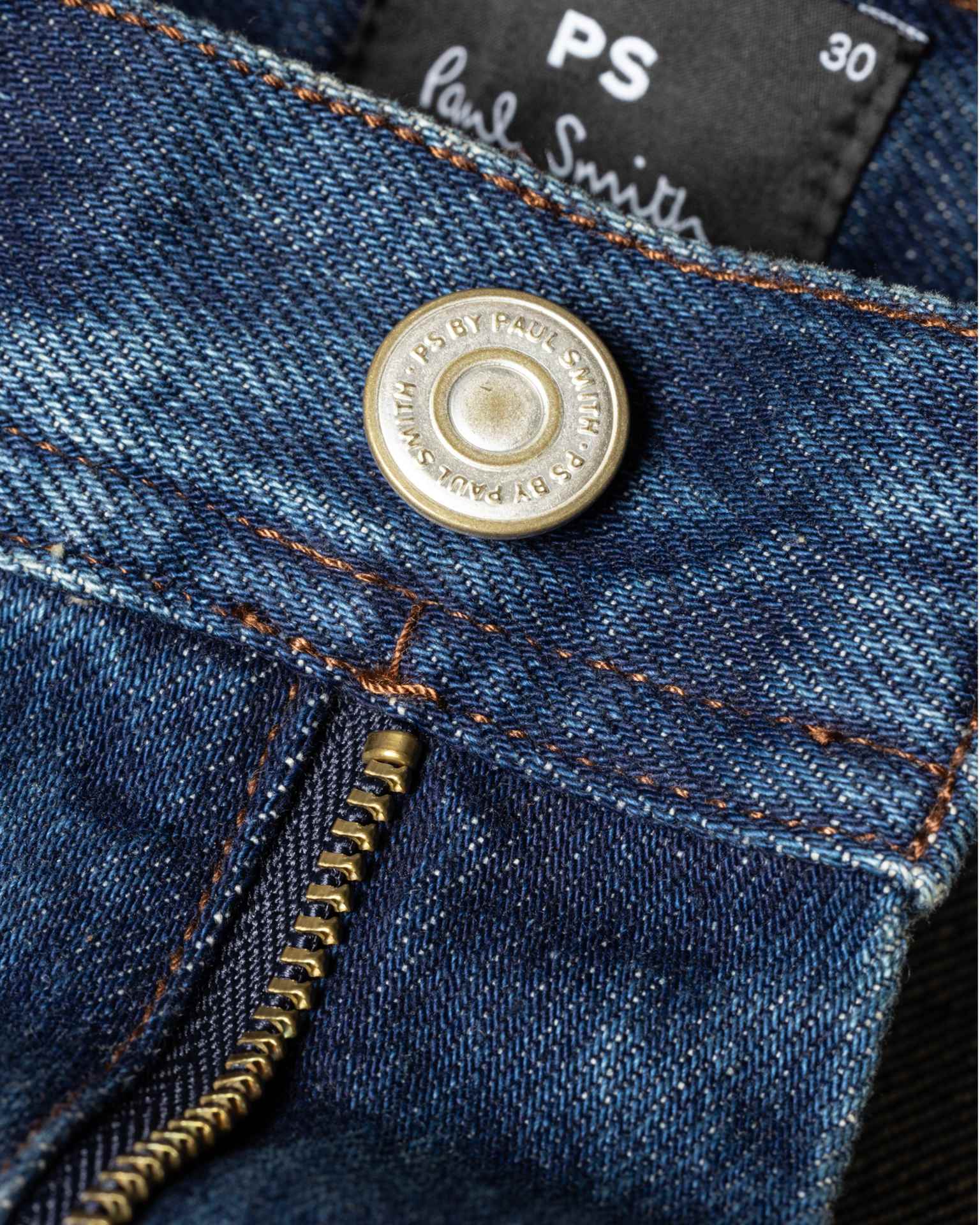 Men's Relaxed-Fit Dark-Wash 'Plains' Embroidered Jeans